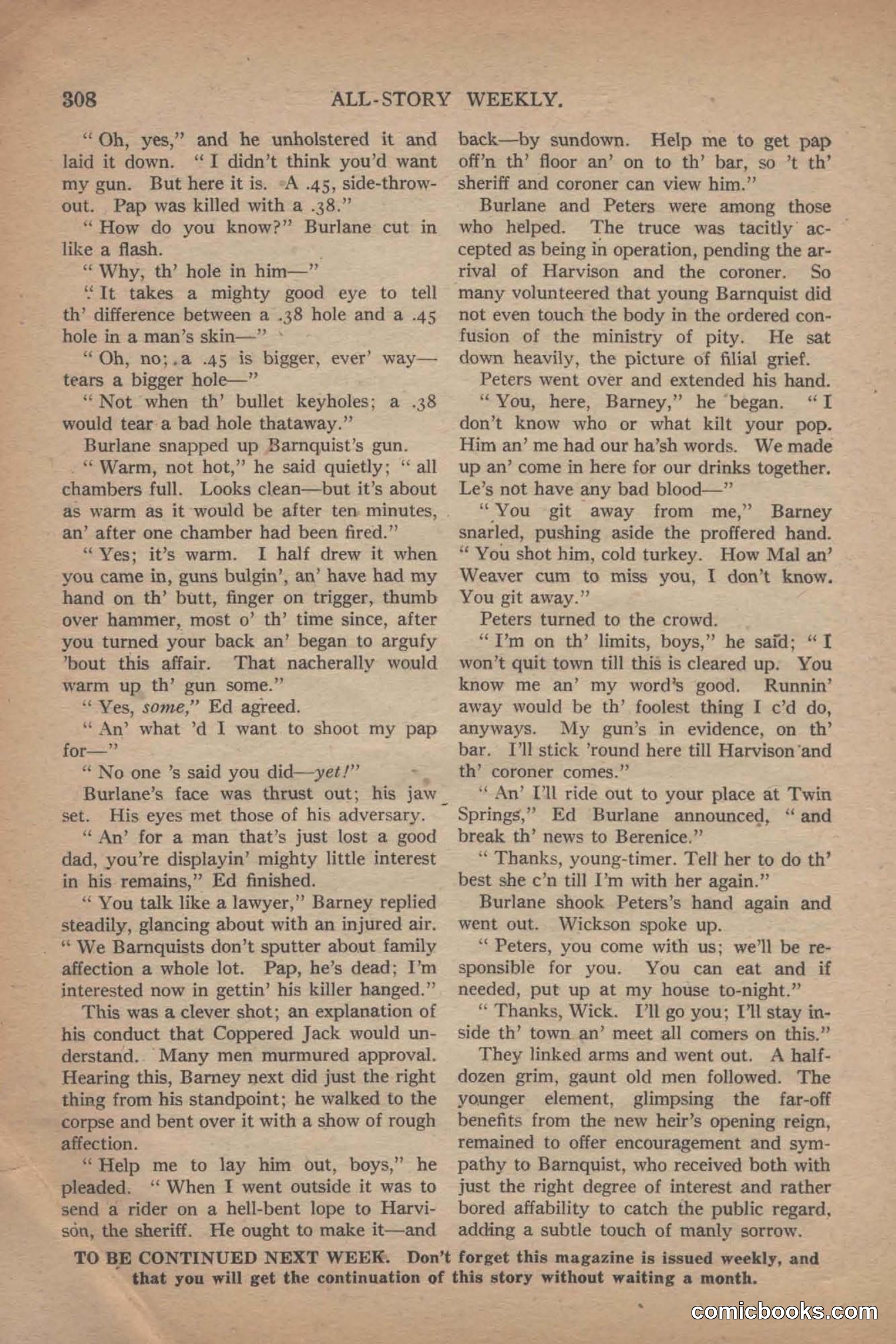 All Story Magazine, June 19, 1920 — page 30 of 155