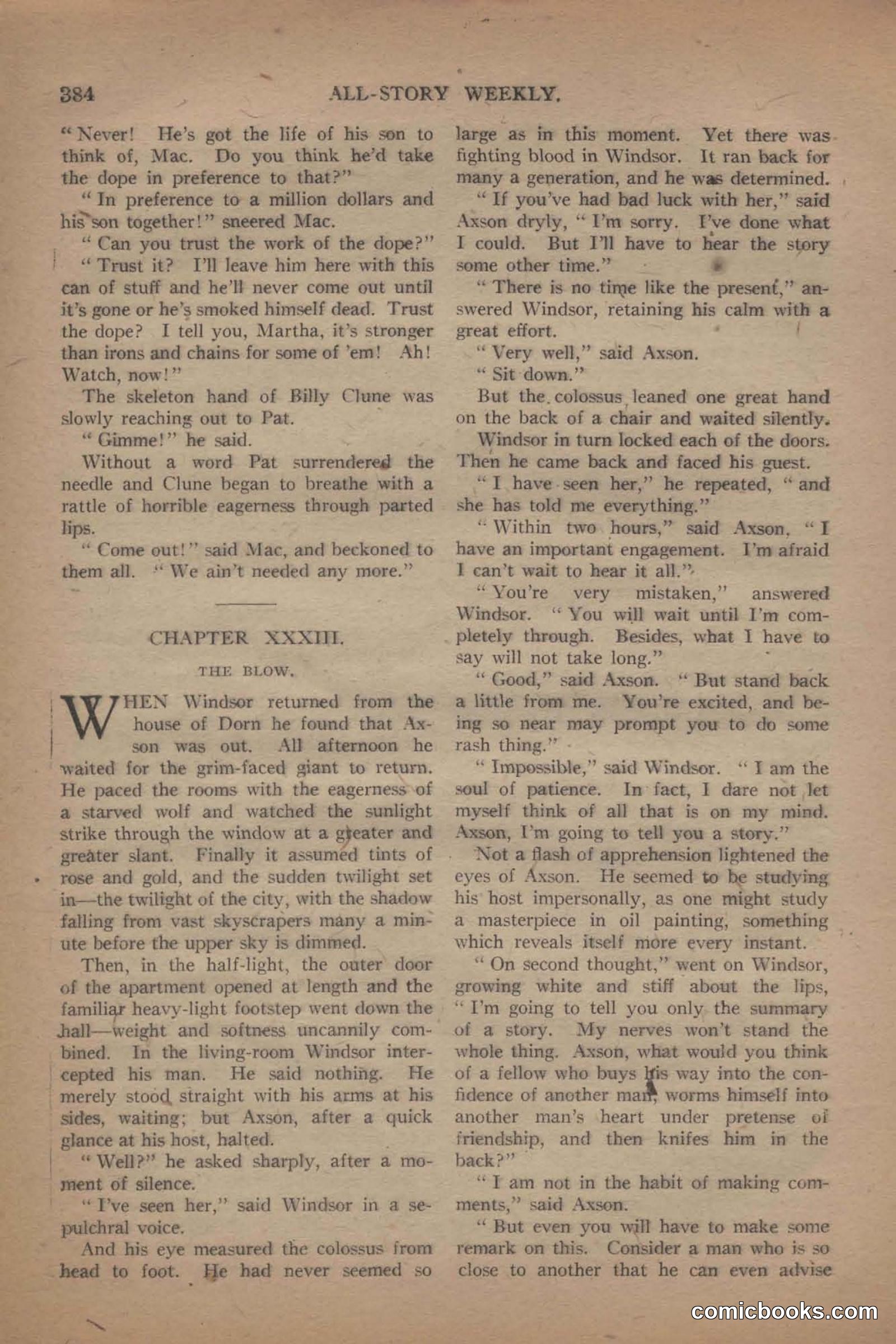 All Story Magazine, June 19, 1920 — page 106 of 155