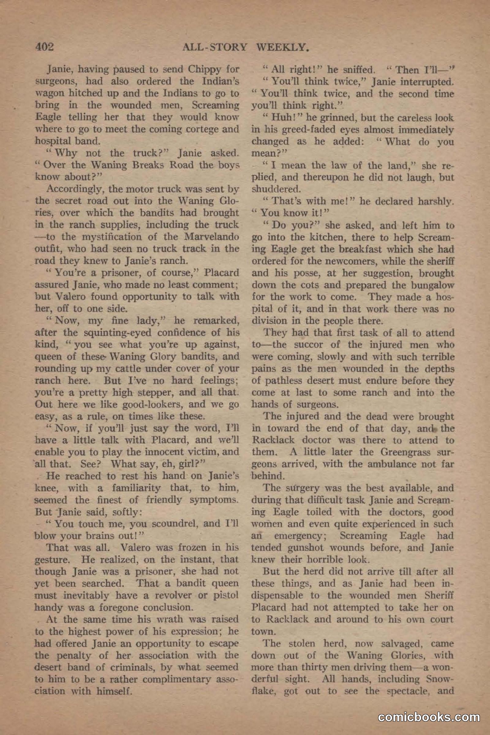All Story Magazine, June 19, 1920 — page 124 of 155