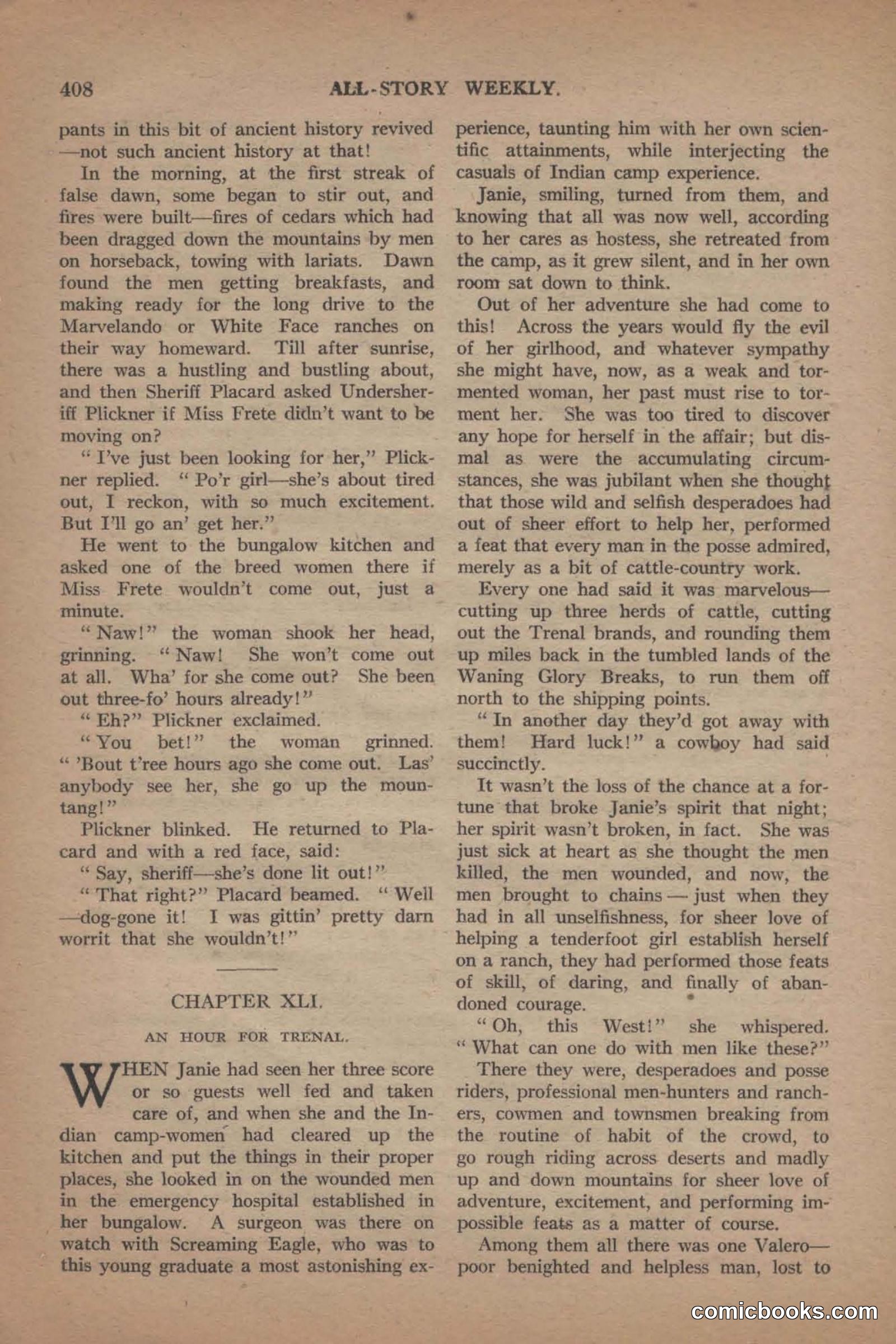 All Story Magazine, June 19, 1920 — page 130 of 155
