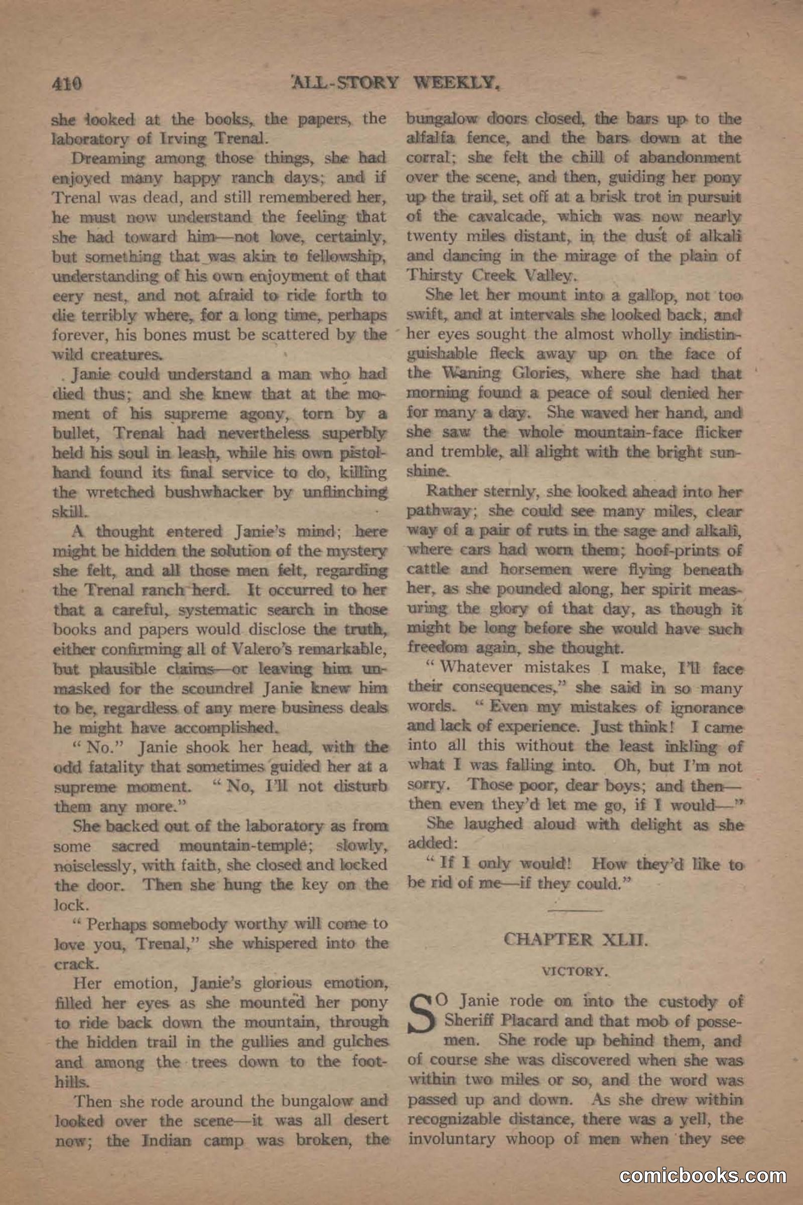 All Story Magazine, June 19, 1920 — page 132 of 155