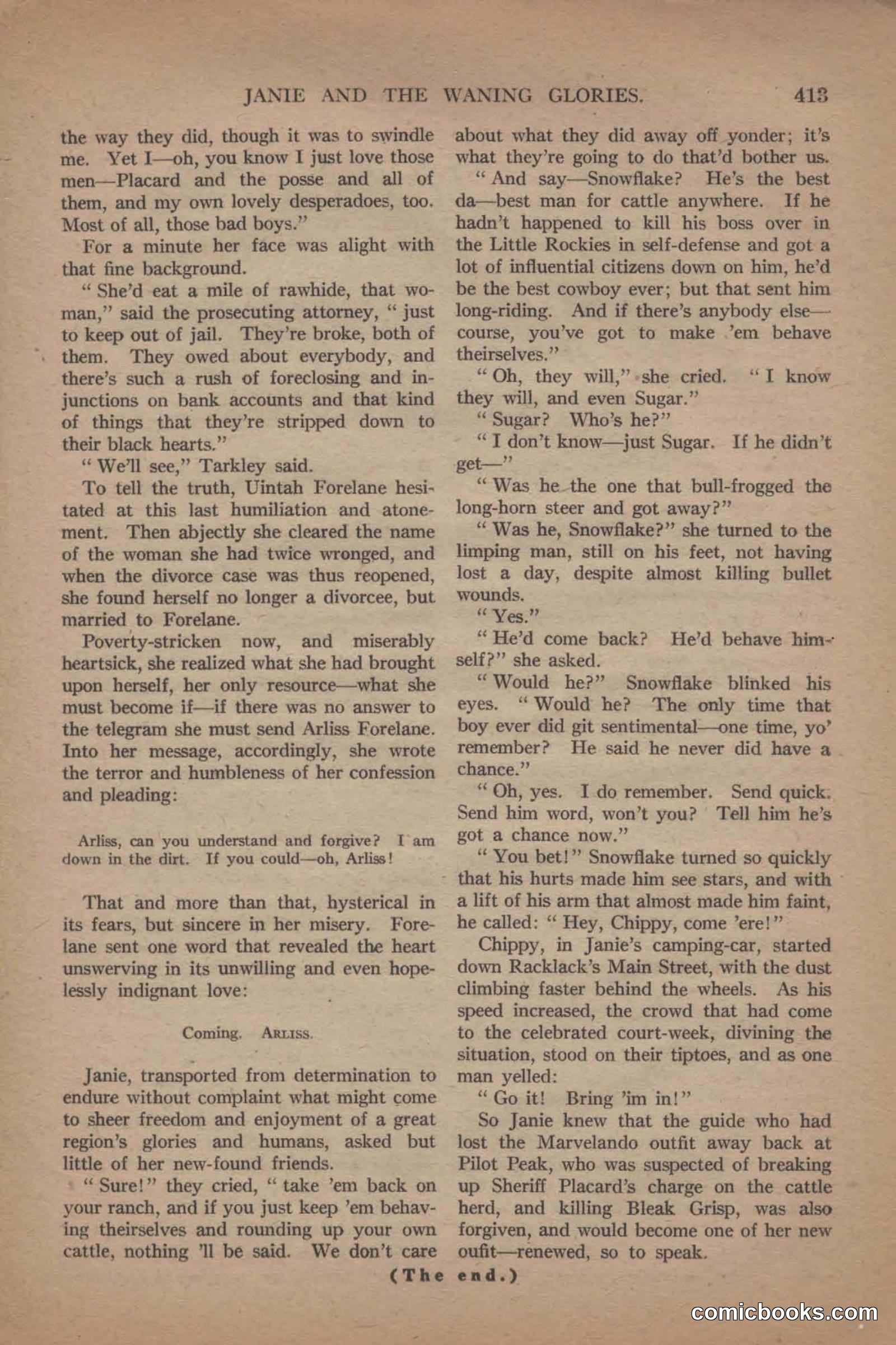 All Story Magazine, June 19, 1920 — page 135 of 155