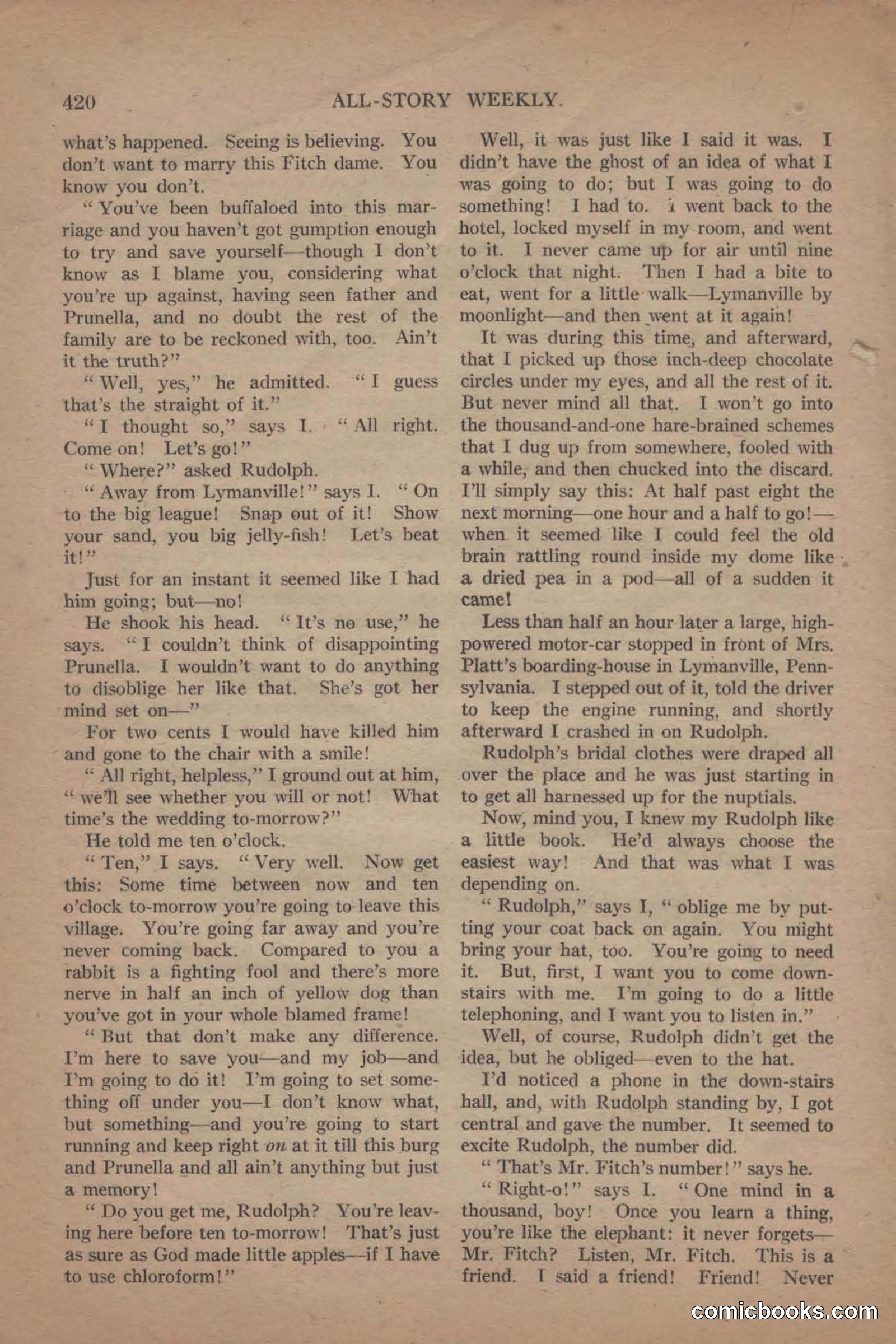 All Story Magazine, June 19, 1920 — page 142 of 155