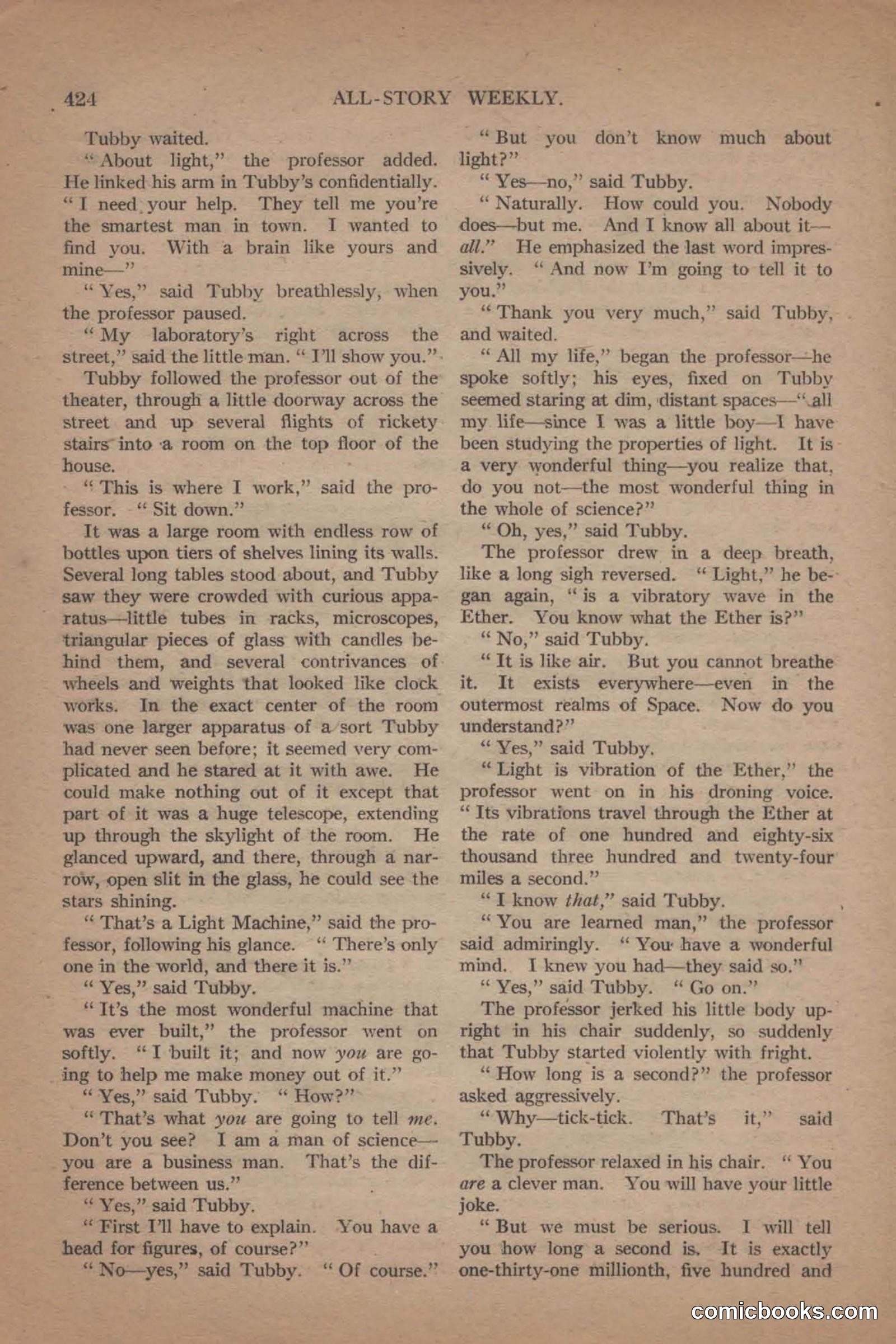 All Story Magazine, June 19, 1920 — page 146 of 155