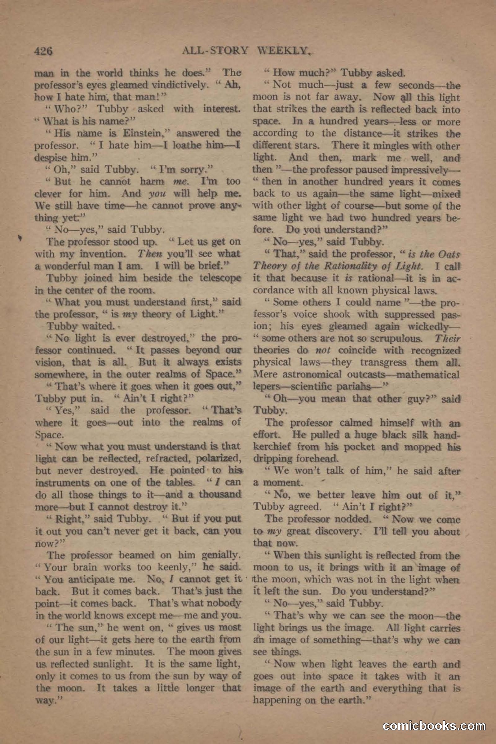 All Story Magazine, June 19, 1920 — page 148 of 155