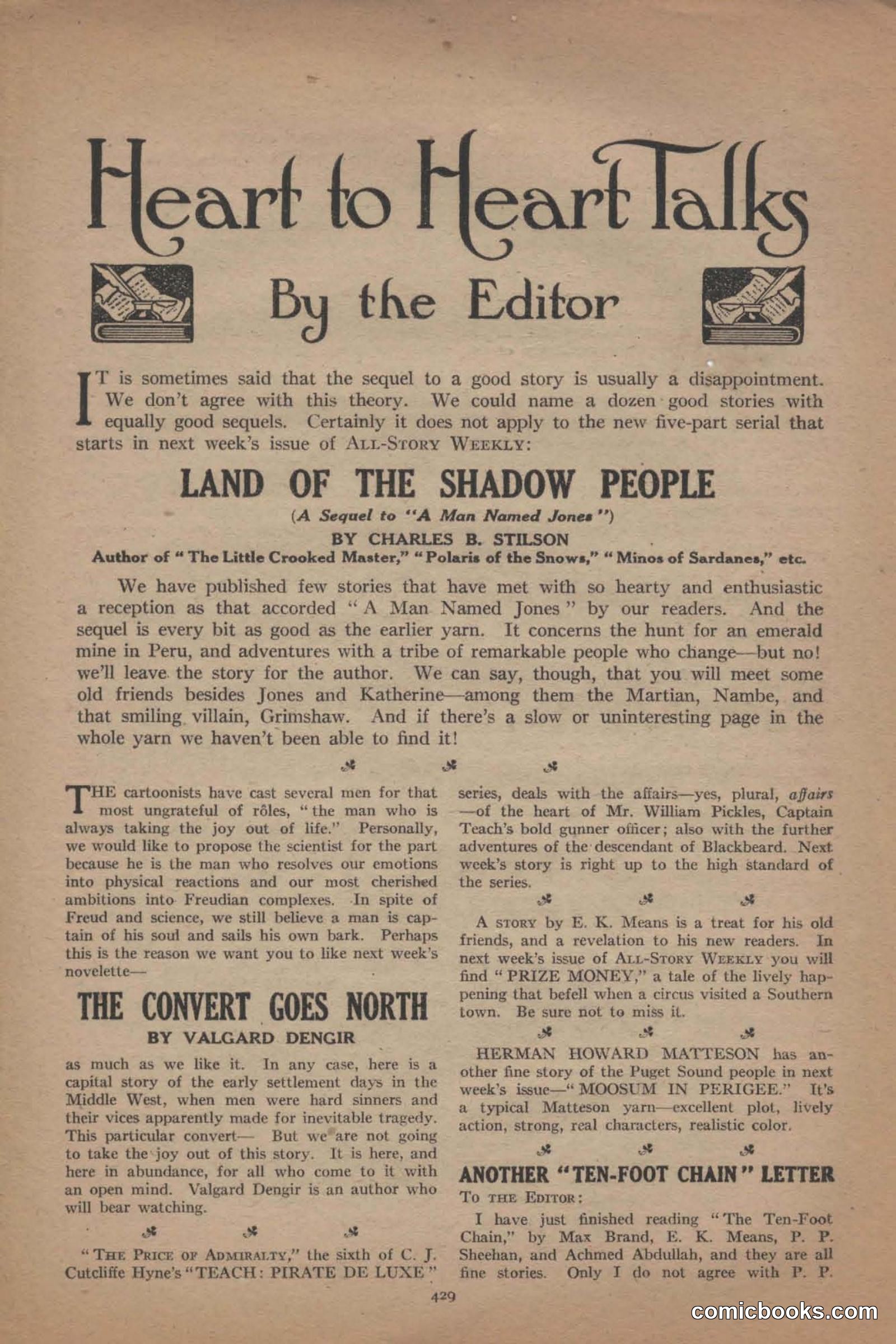 All Story Magazine, June 19, 1920 — page 151 of 155