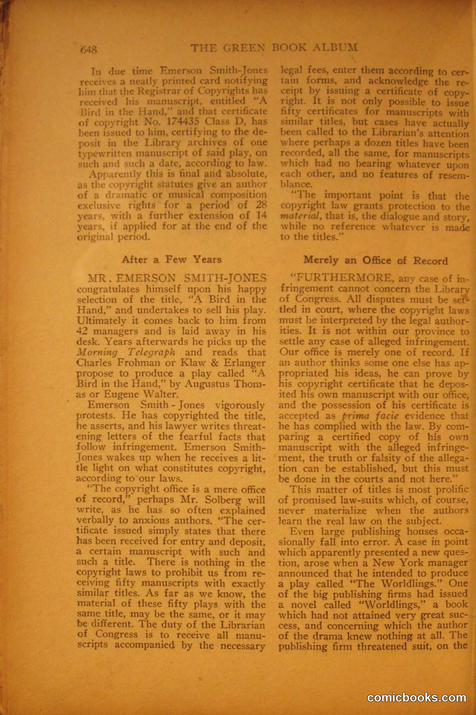 Green Book Magazine, March 1912 — page 202 of 244