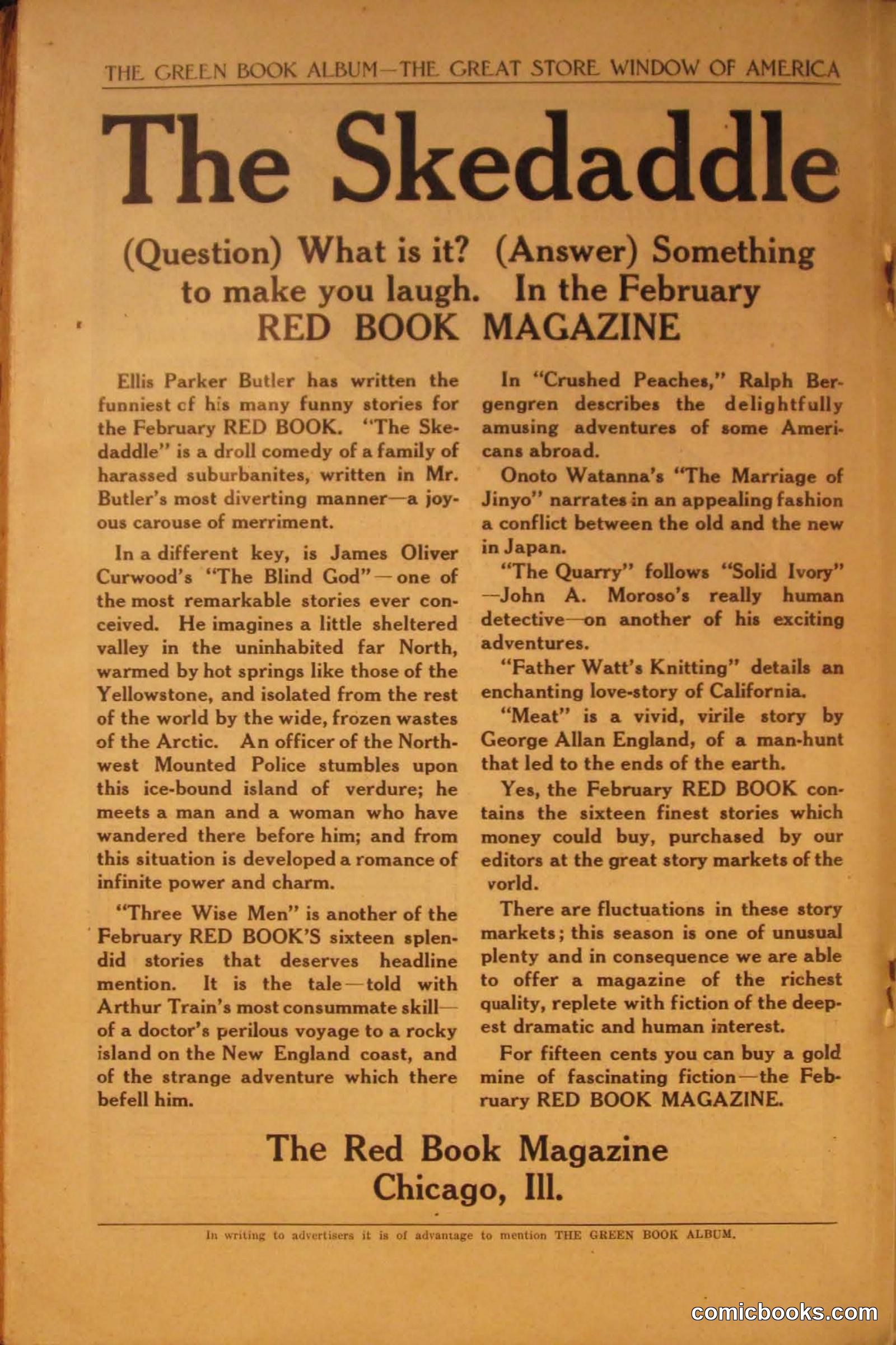 Green Book Magazine, March 1912 — page 242 of 244