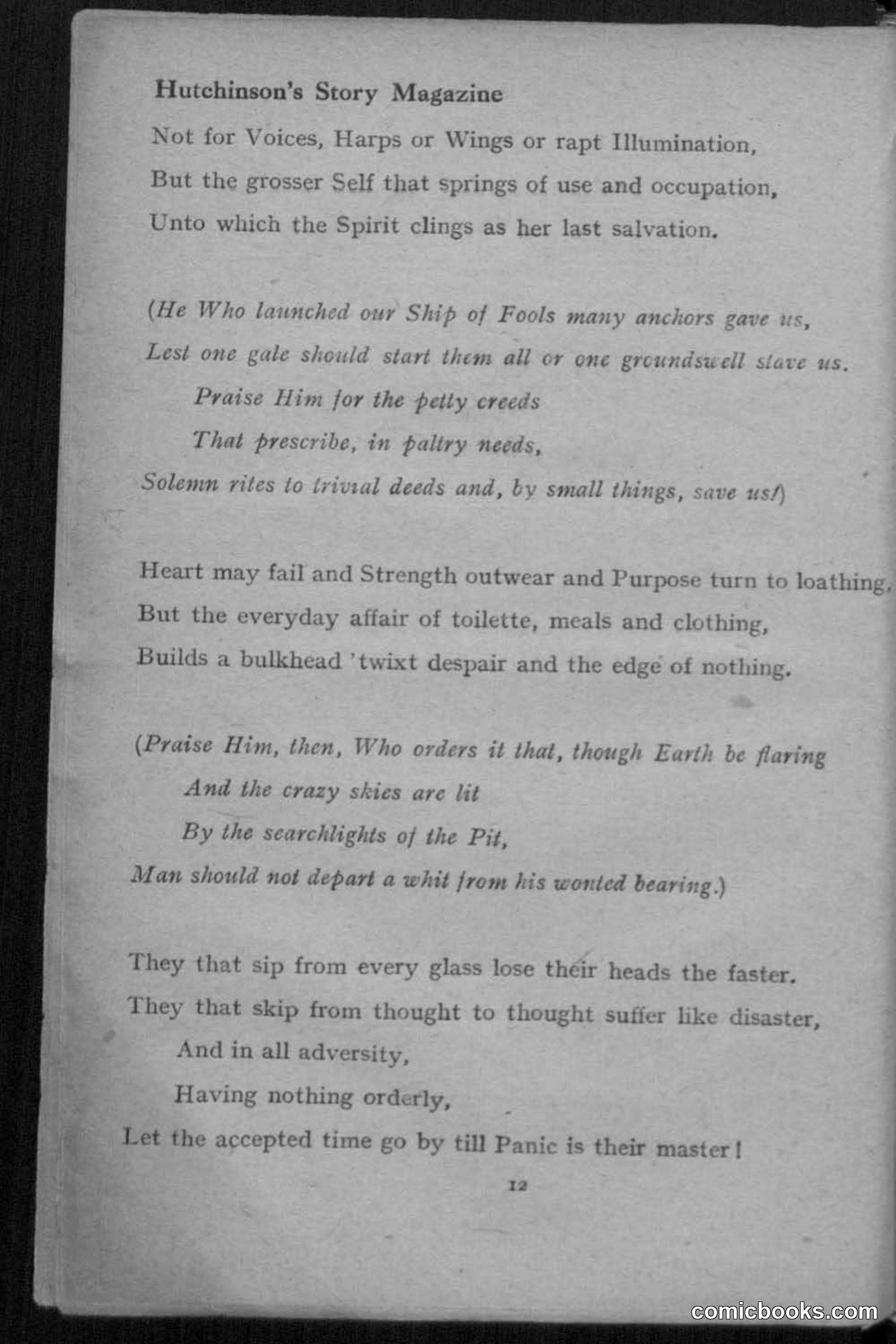 Hutchinsons Story Magazine, July 1919 — page 14 of 132