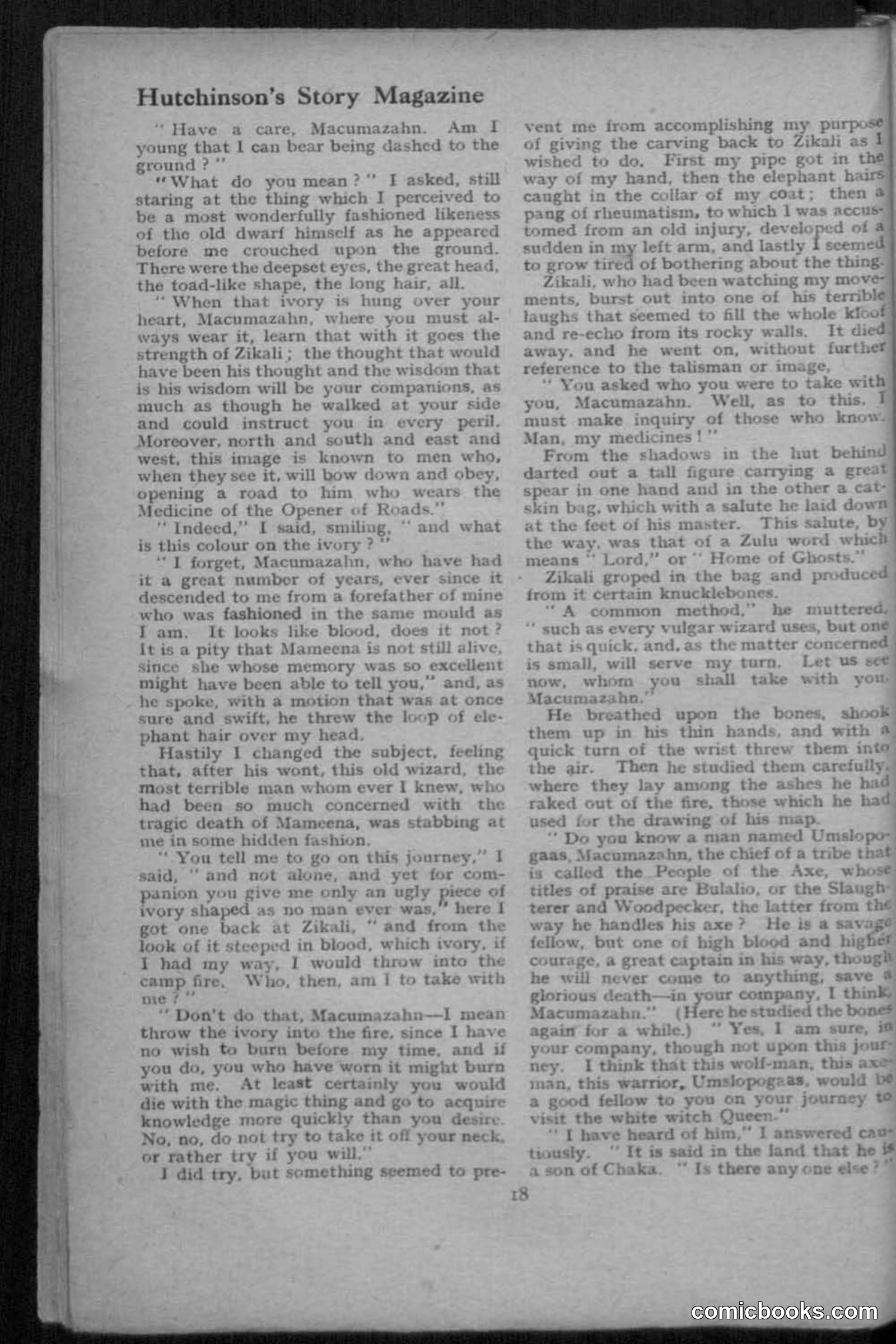 Hutchinsons Story Magazine, July 1919 — page 20 of 132