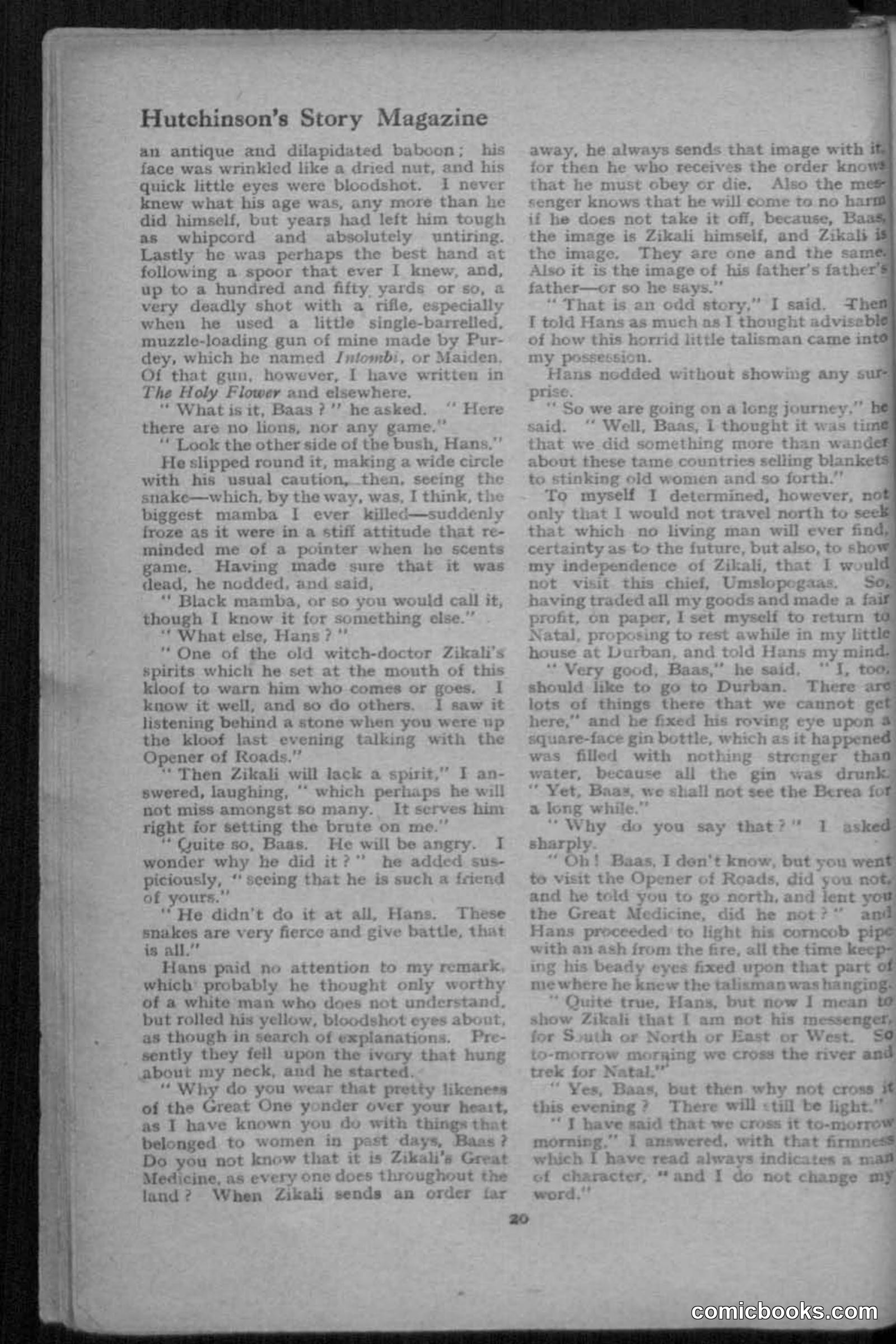 Hutchinsons Story Magazine, July 1919 — page 22 of 132