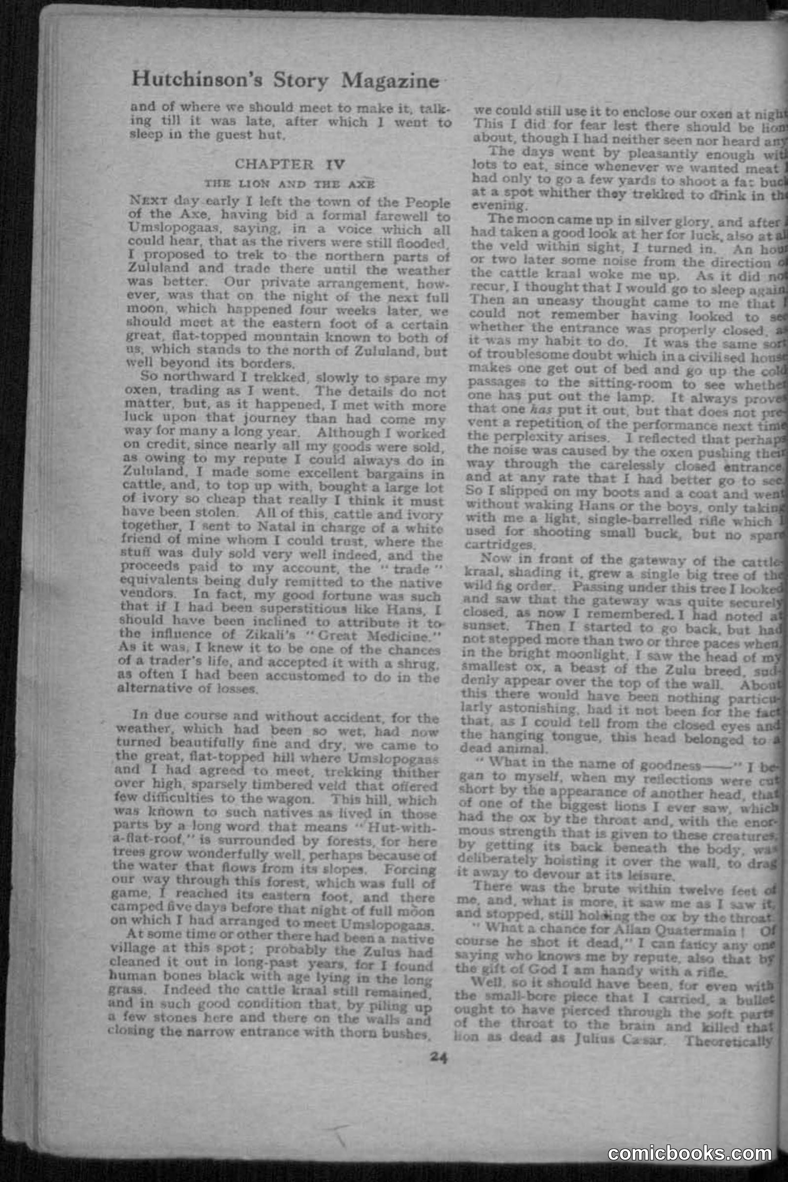 Hutchinsons Story Magazine, July 1919 — page 26 of 132