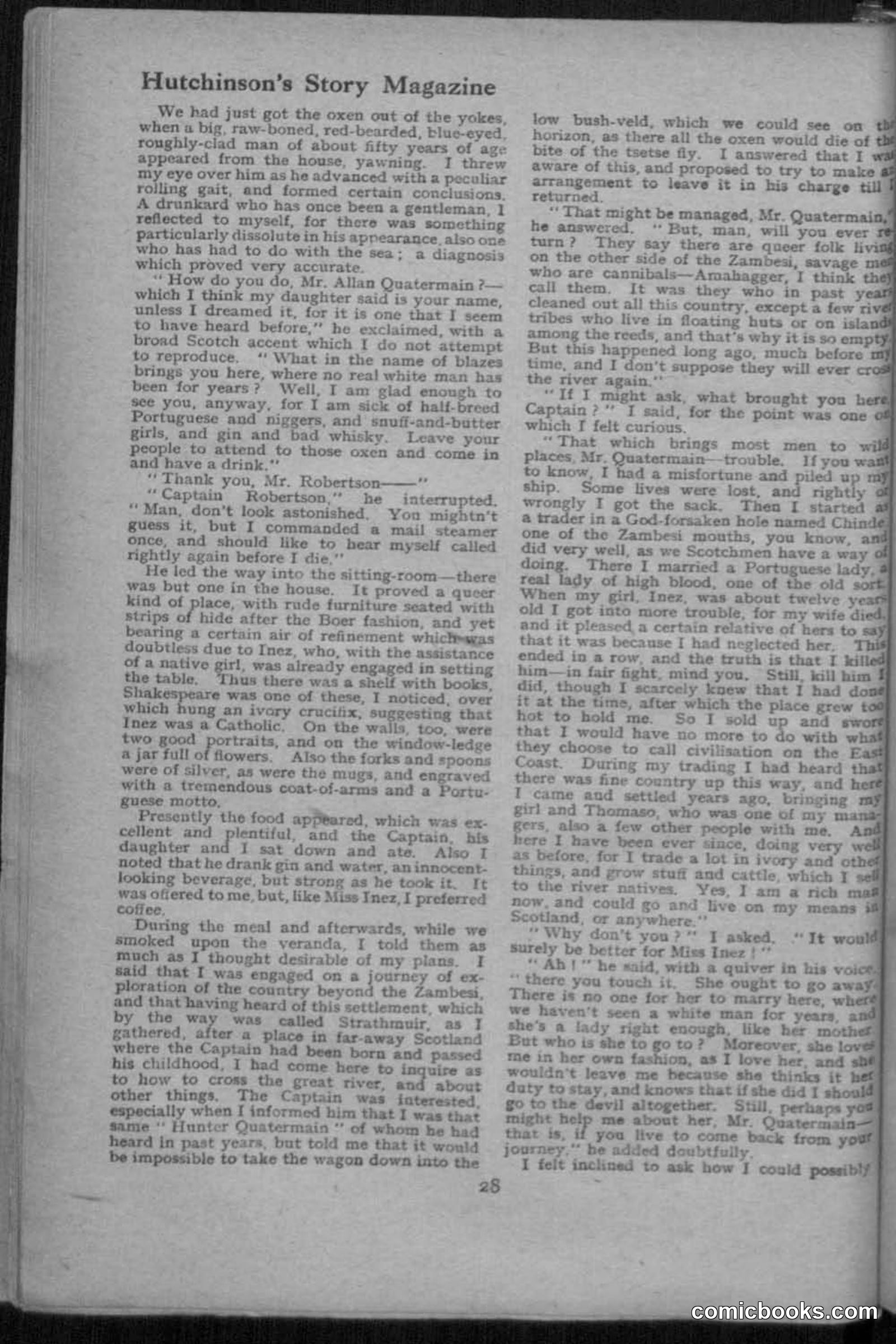 Hutchinsons Story Magazine, July 1919 — page 30 of 132