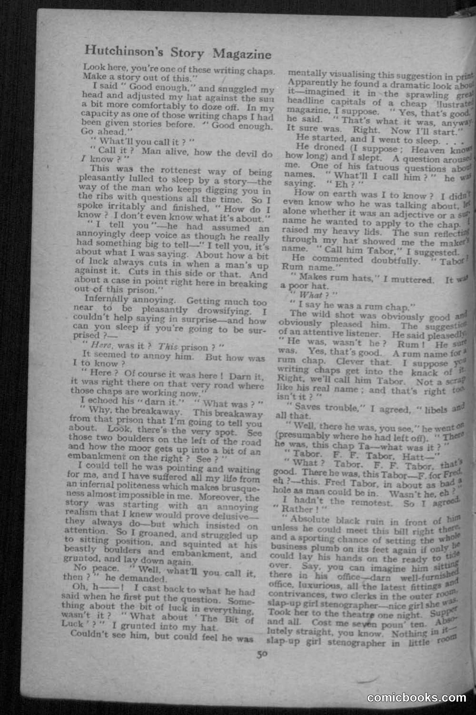 Hutchinsons Story Magazine, July 1919 — page 52 of 132