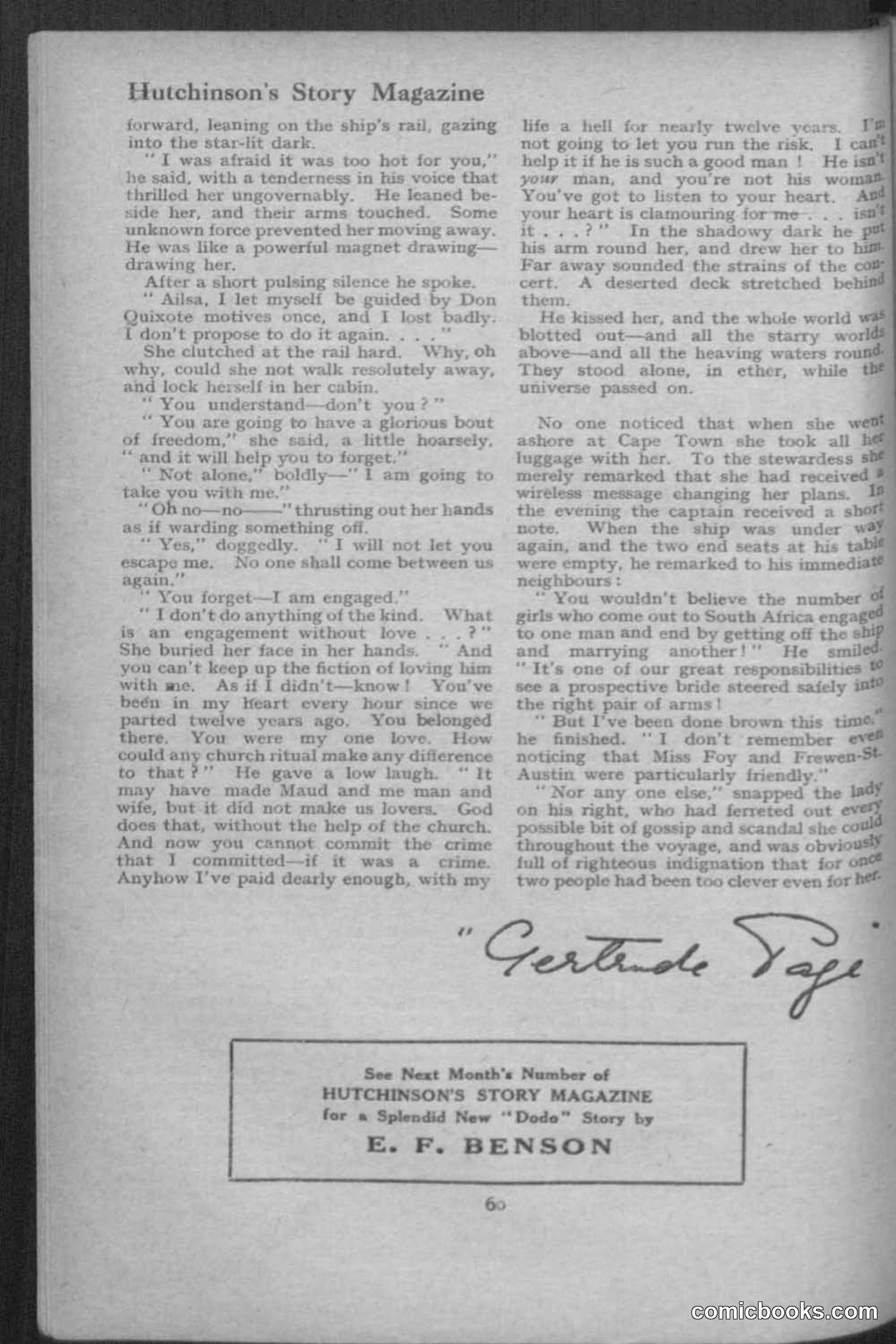 Hutchinsons Story Magazine, July 1919 — page 62 of 132