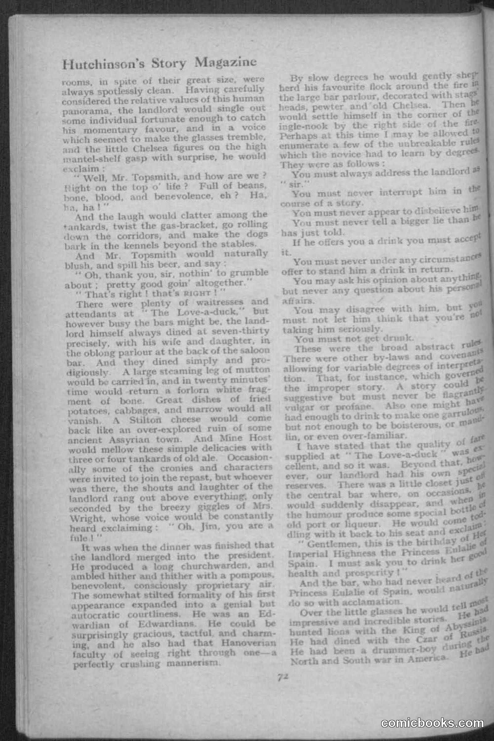 Hutchinsons Story Magazine, July 1919 — page 74 of 132