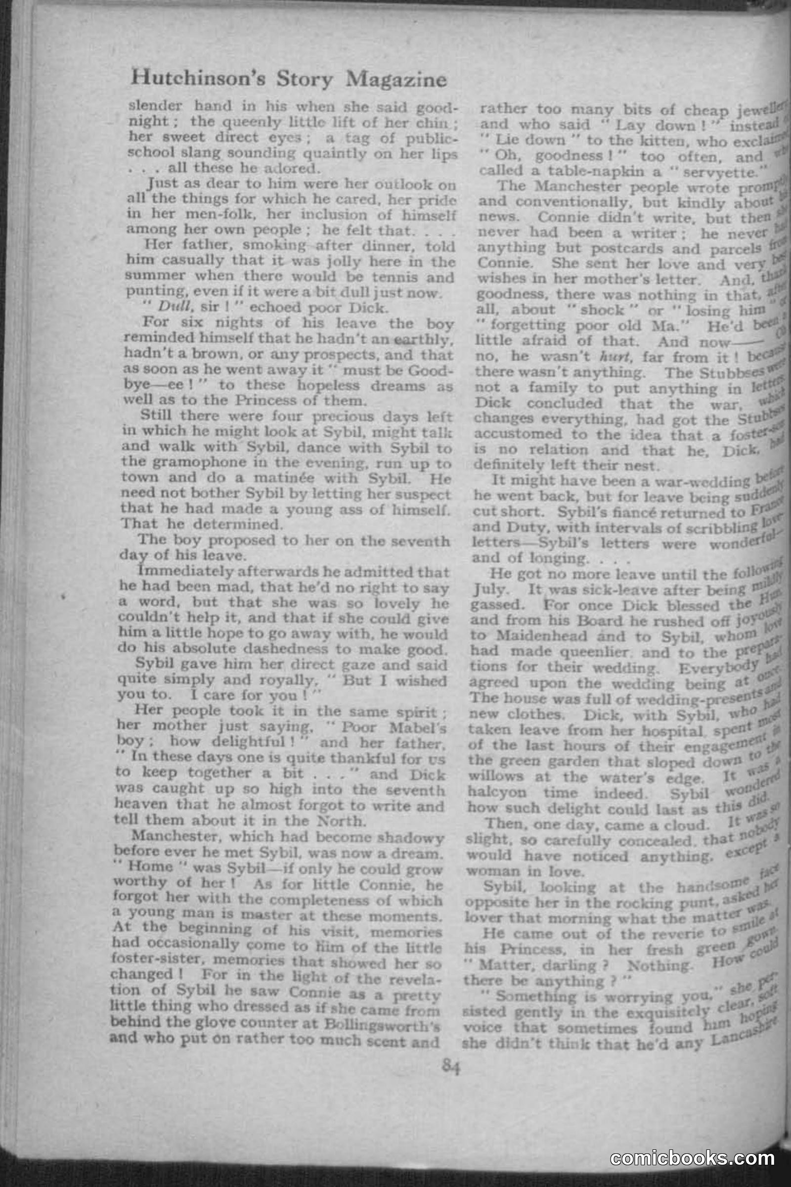 Hutchinsons Story Magazine, July 1919 — page 86 of 132