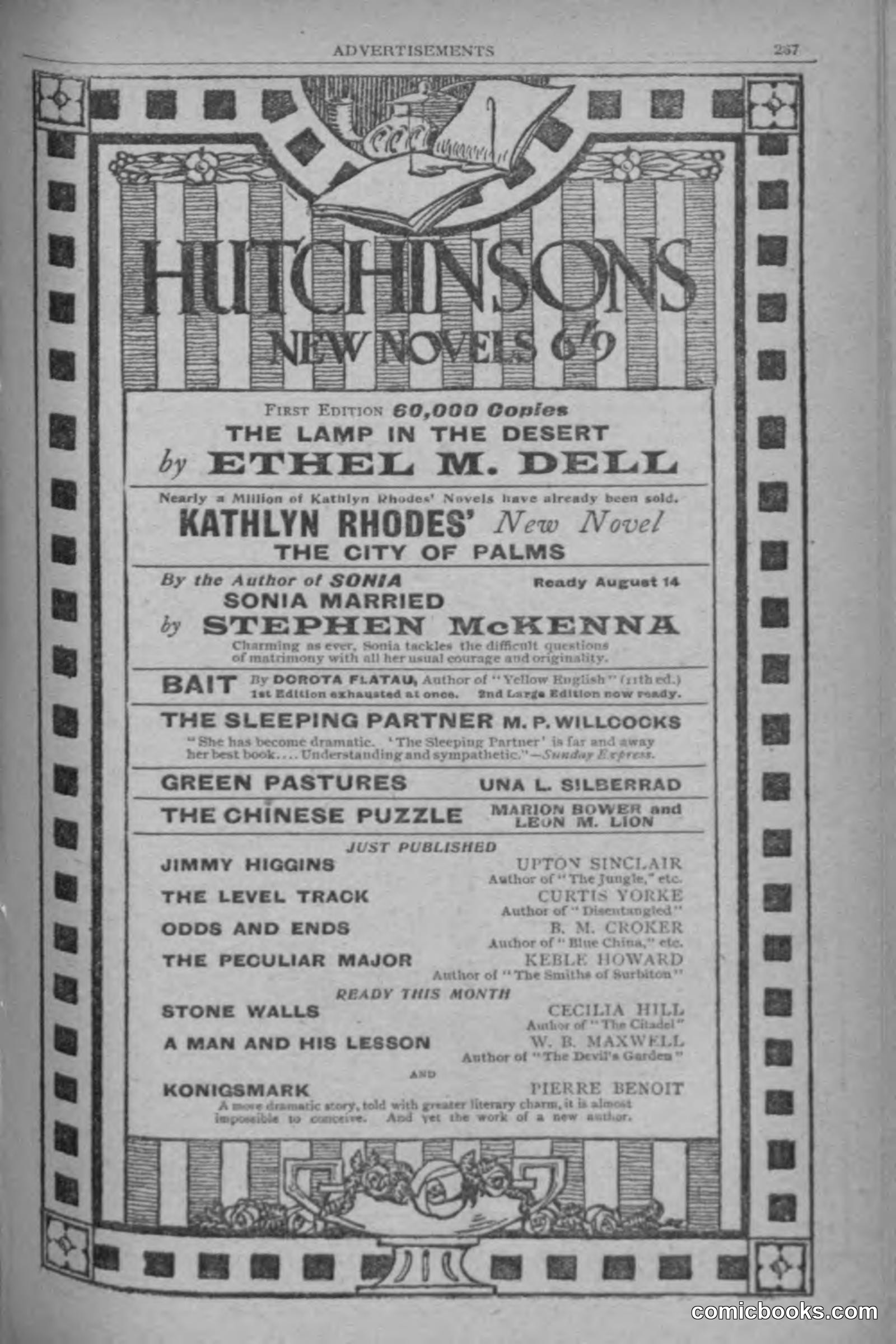 Hutchinsons Story Magazine, September 1919 — page 13 of 132
