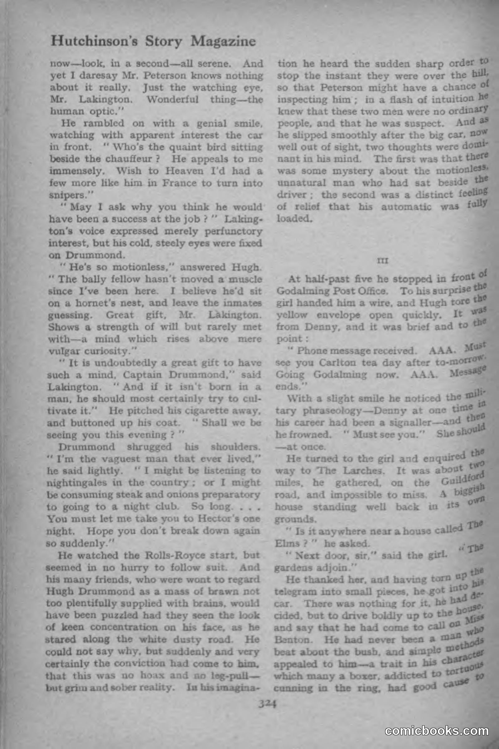 Hutchinsons Story Magazine, September 1919 — page 70 of 132