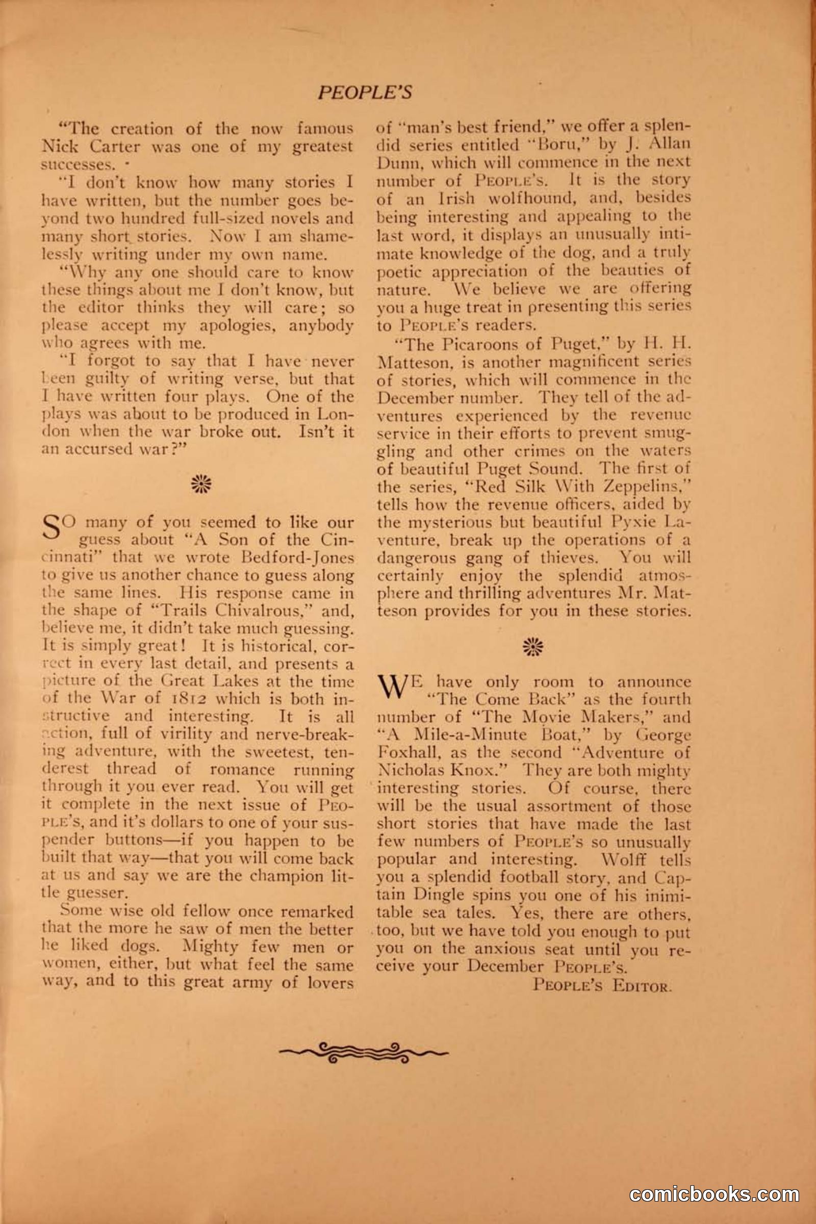 Peoples Magazine, November 1915 — page 5 of 236