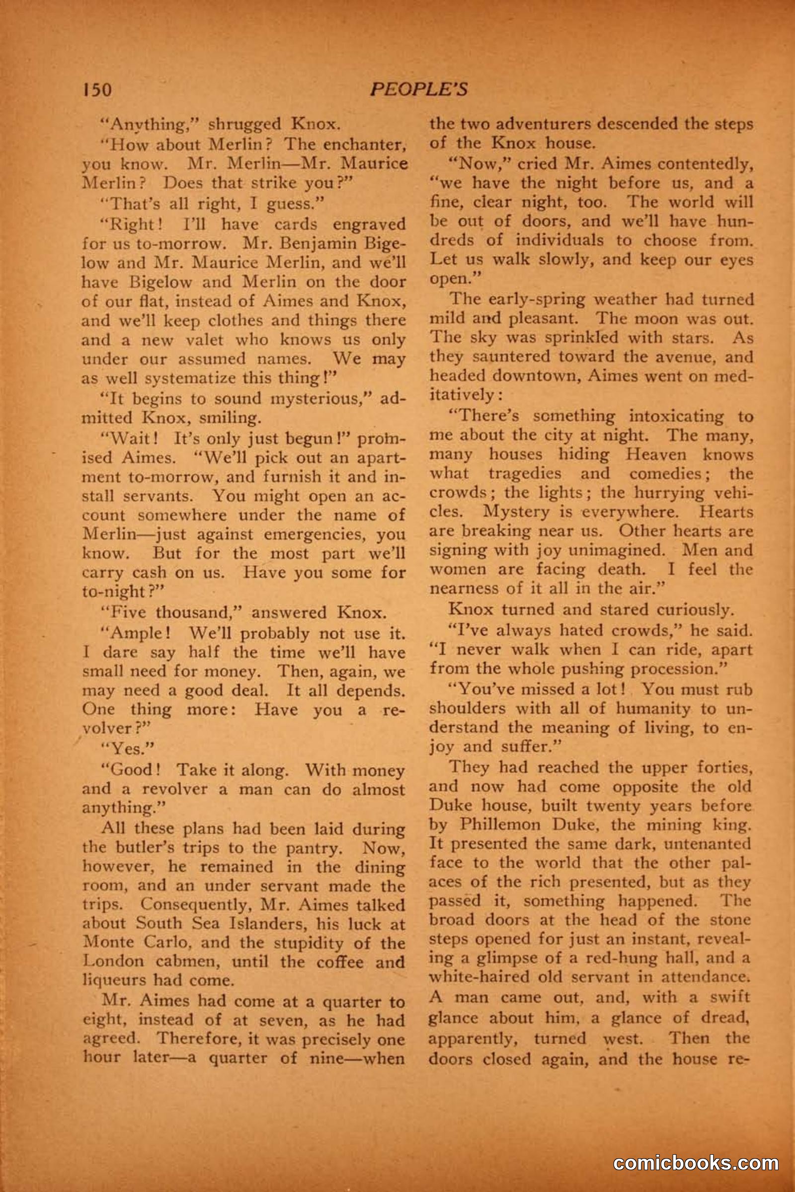 Peoples Magazine, November 1915 — page 156 of 236
