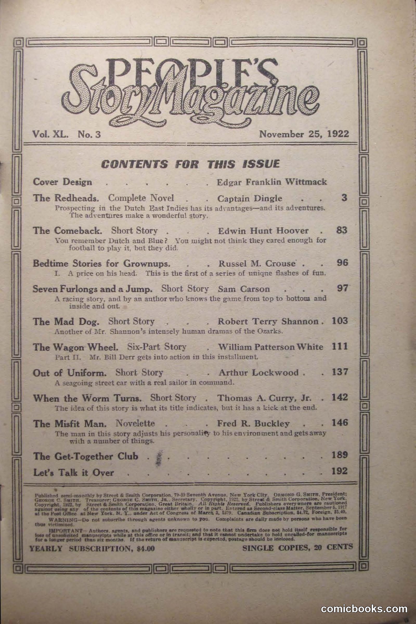 Peoples Magazine, November 25, 1922 — page 3 of 196