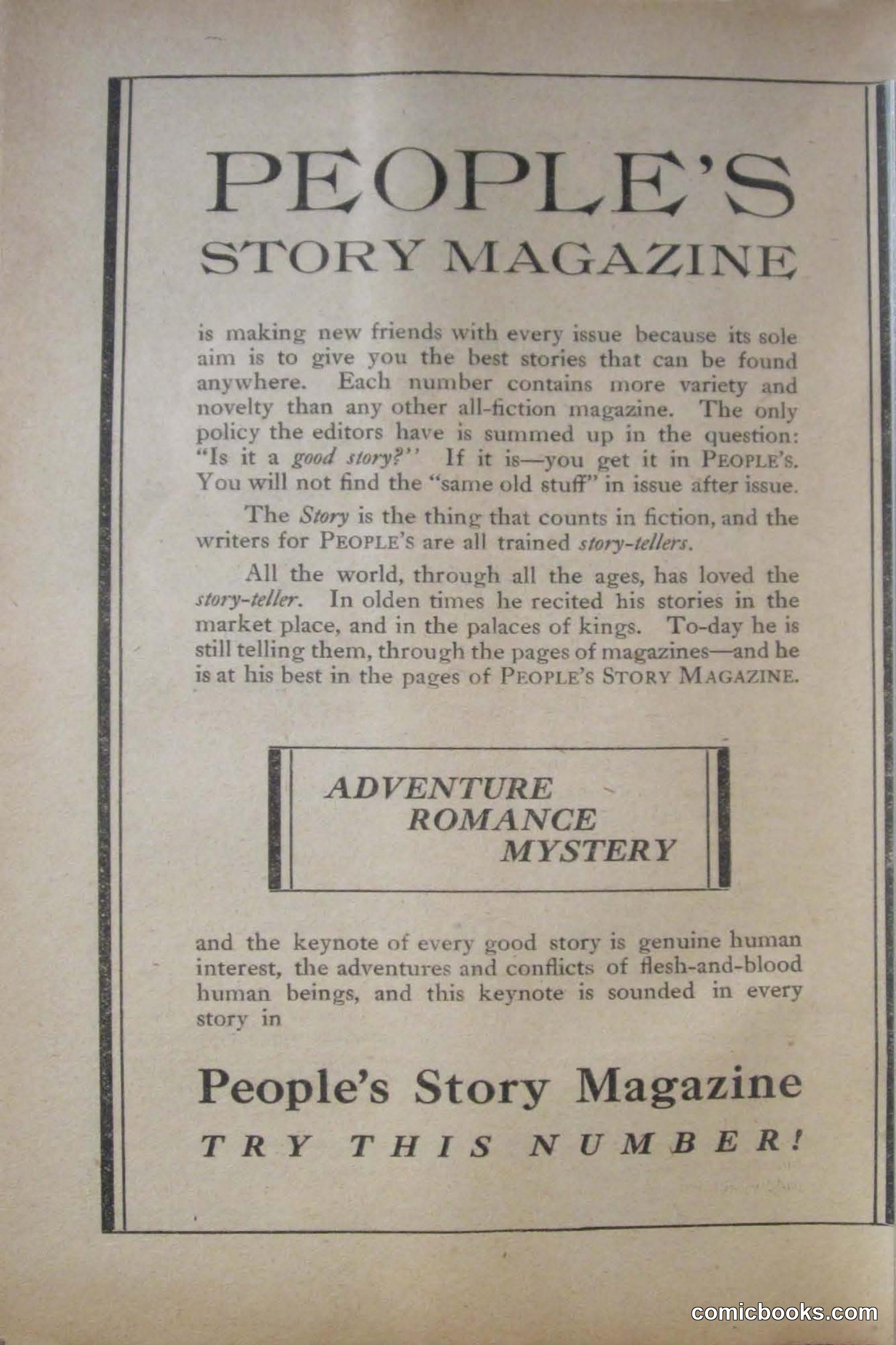 Peoples Magazine, November 25, 1922 — page 4 of 196