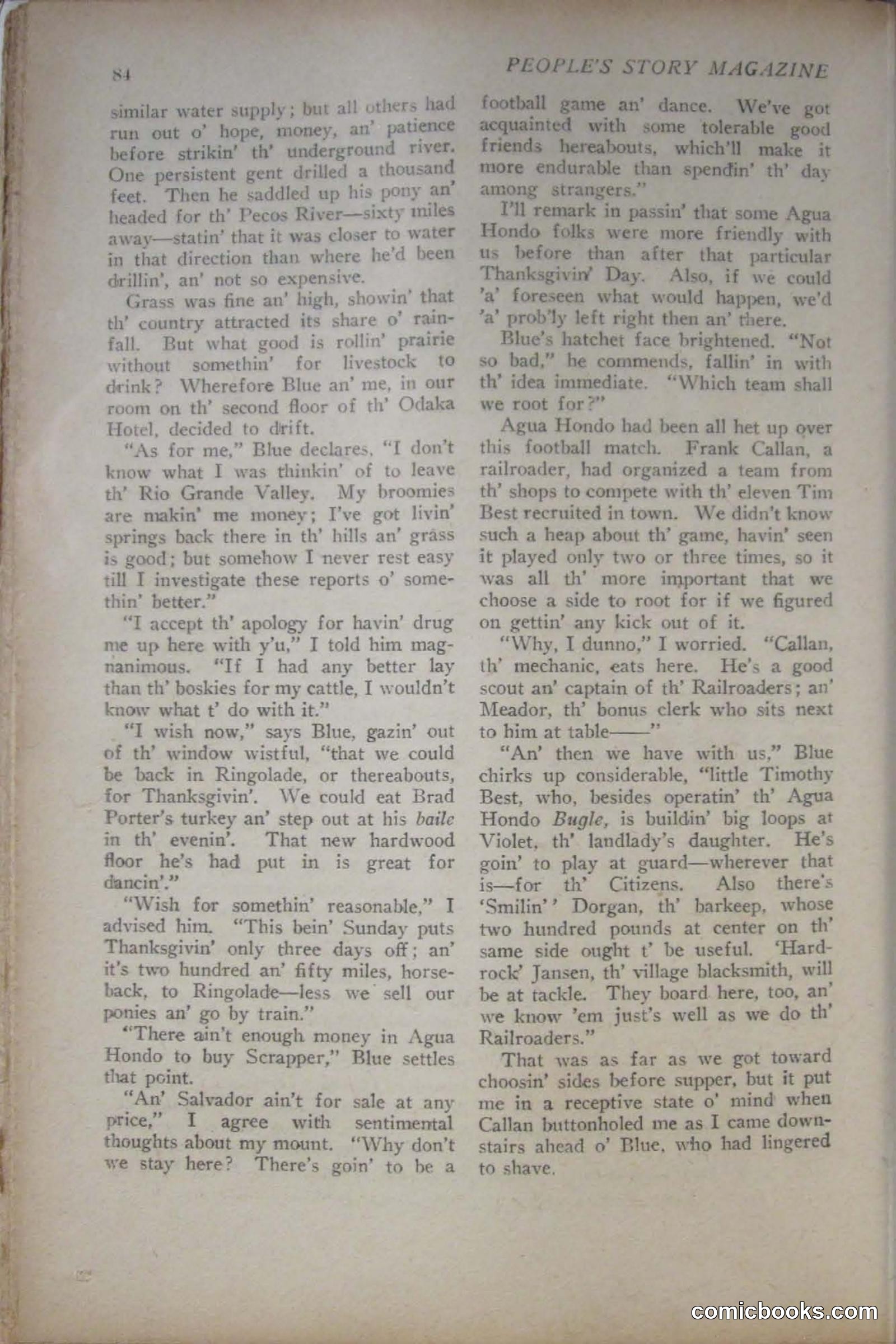 Peoples Magazine, November 25, 1922 — page 86 of 196