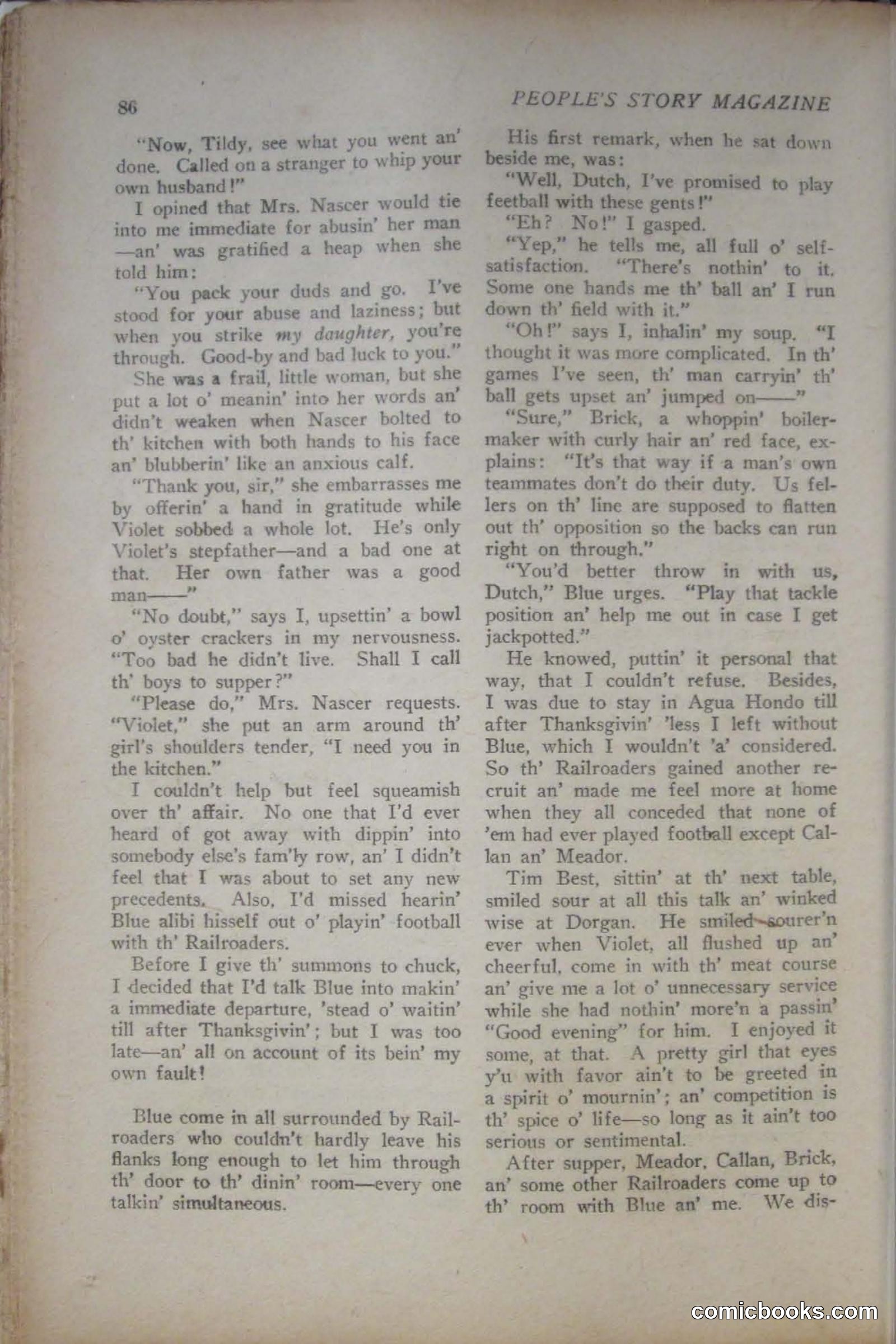 Peoples Magazine, November 25, 1922 — page 88 of 196