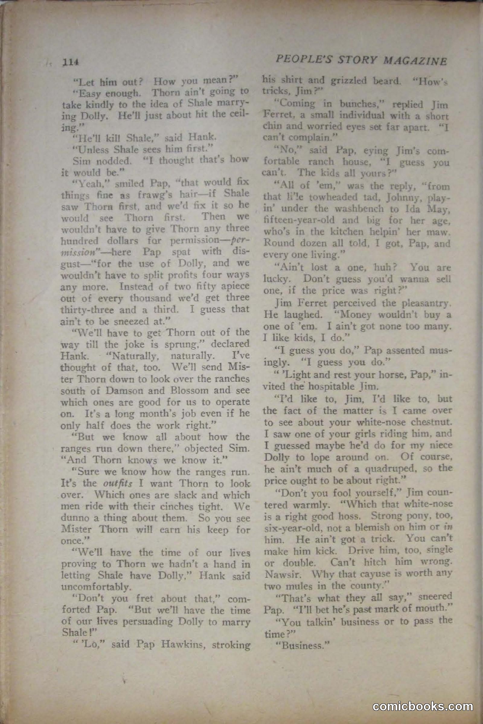 Peoples Magazine, November 25, 1922 — page 116 of 196