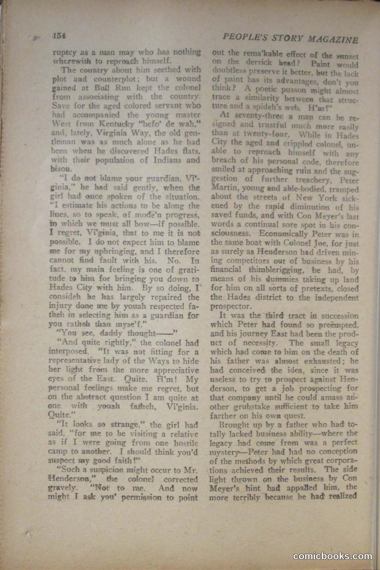 Peoples Magazine, November 25, 1922 — page 156 of 196