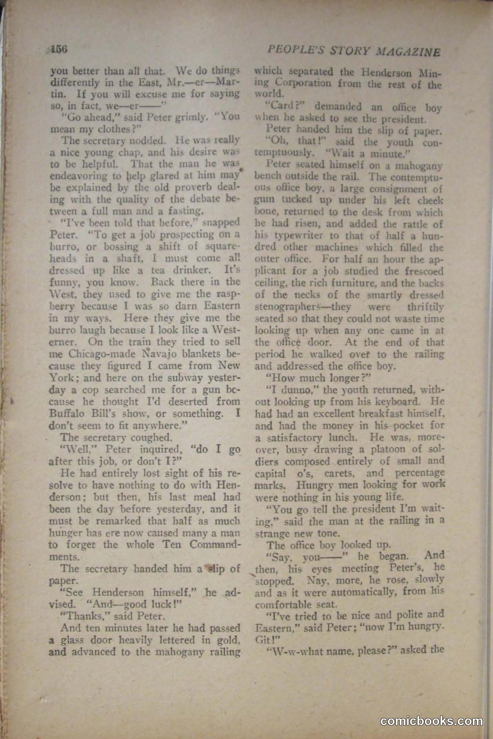 Peoples Magazine, November 25, 1922 — page 158 of 196