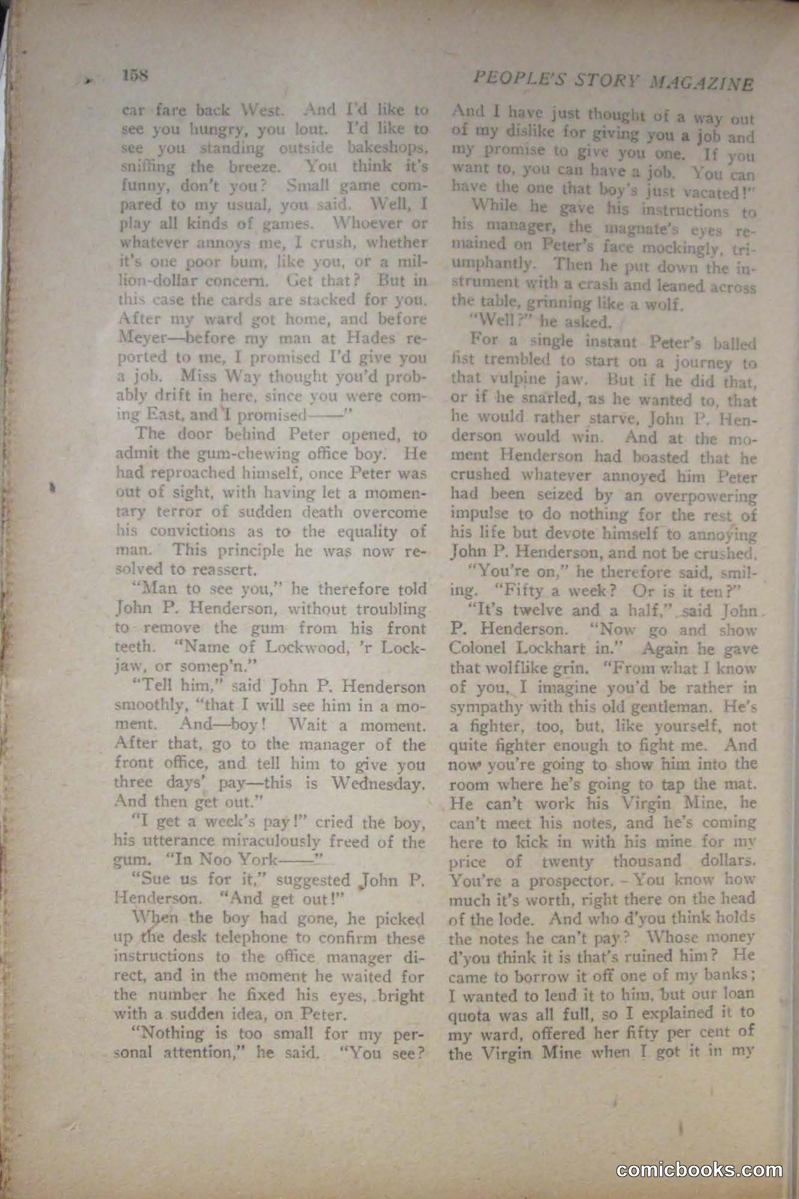 Peoples Magazine, November 25, 1922 — page 160 of 196
