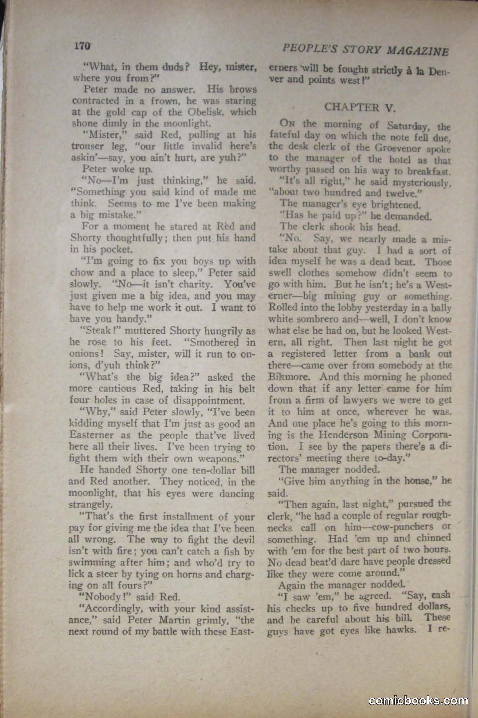 Peoples Magazine, November 25, 1922 — page 172 of 196