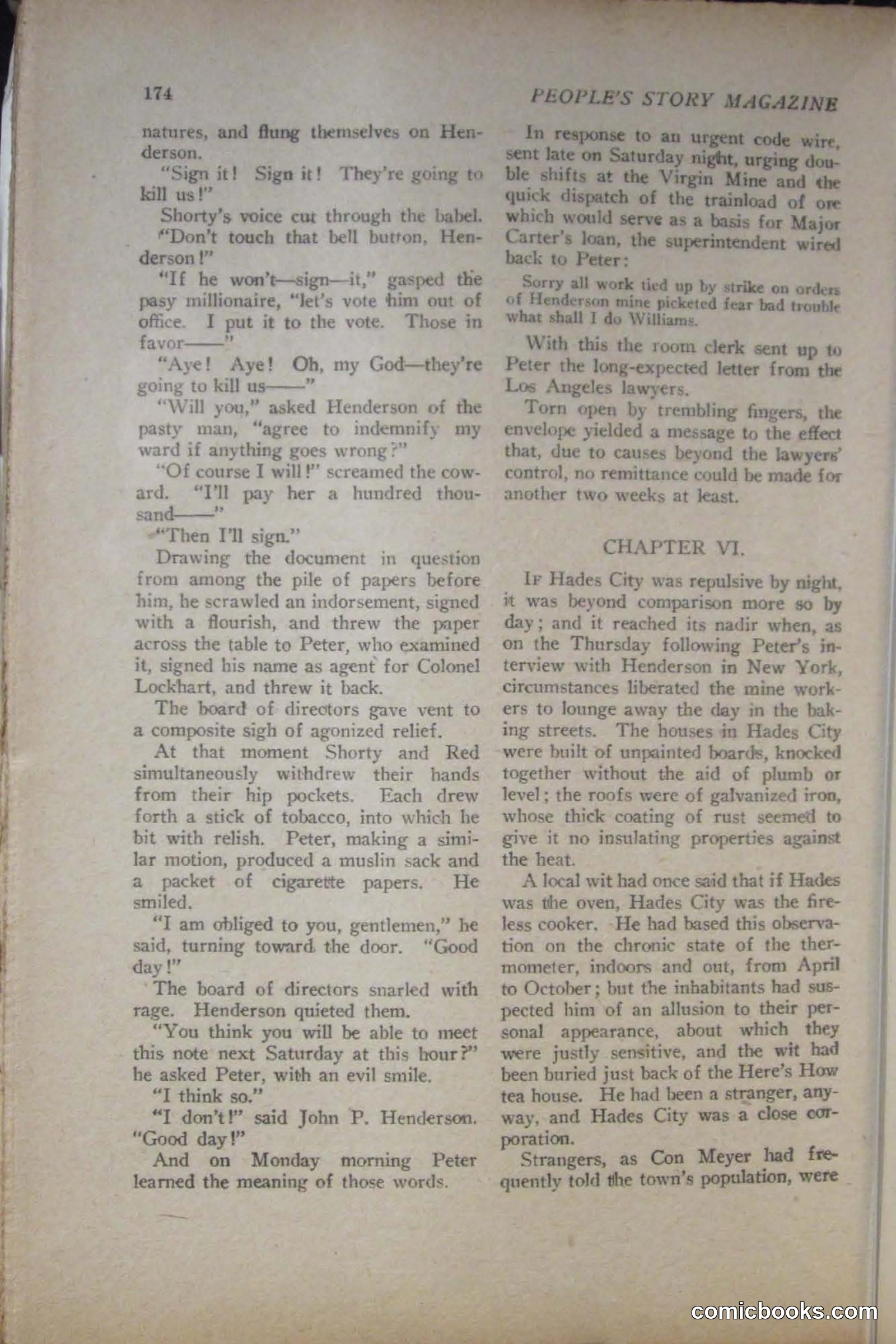 Peoples Magazine, November 25, 1922 — page 176 of 196
