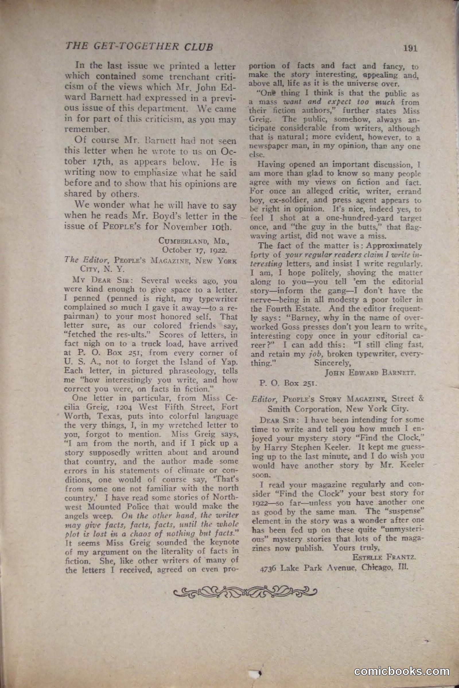 Peoples Magazine, November 25, 1922 — page 193 of 196