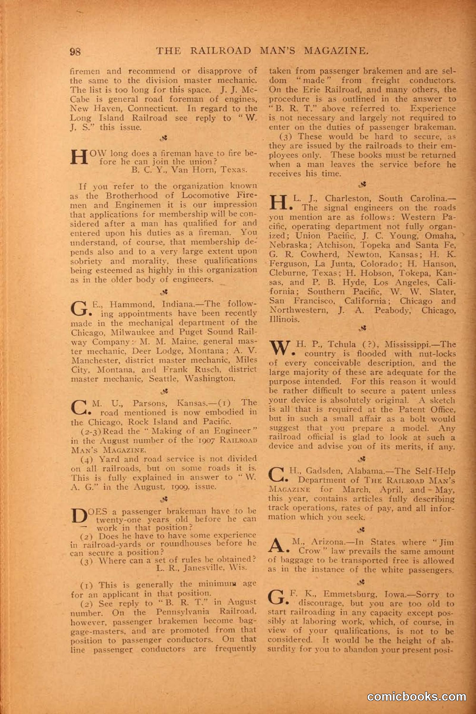Railroad Mans Magazine, October 1909 — page 104 of 212