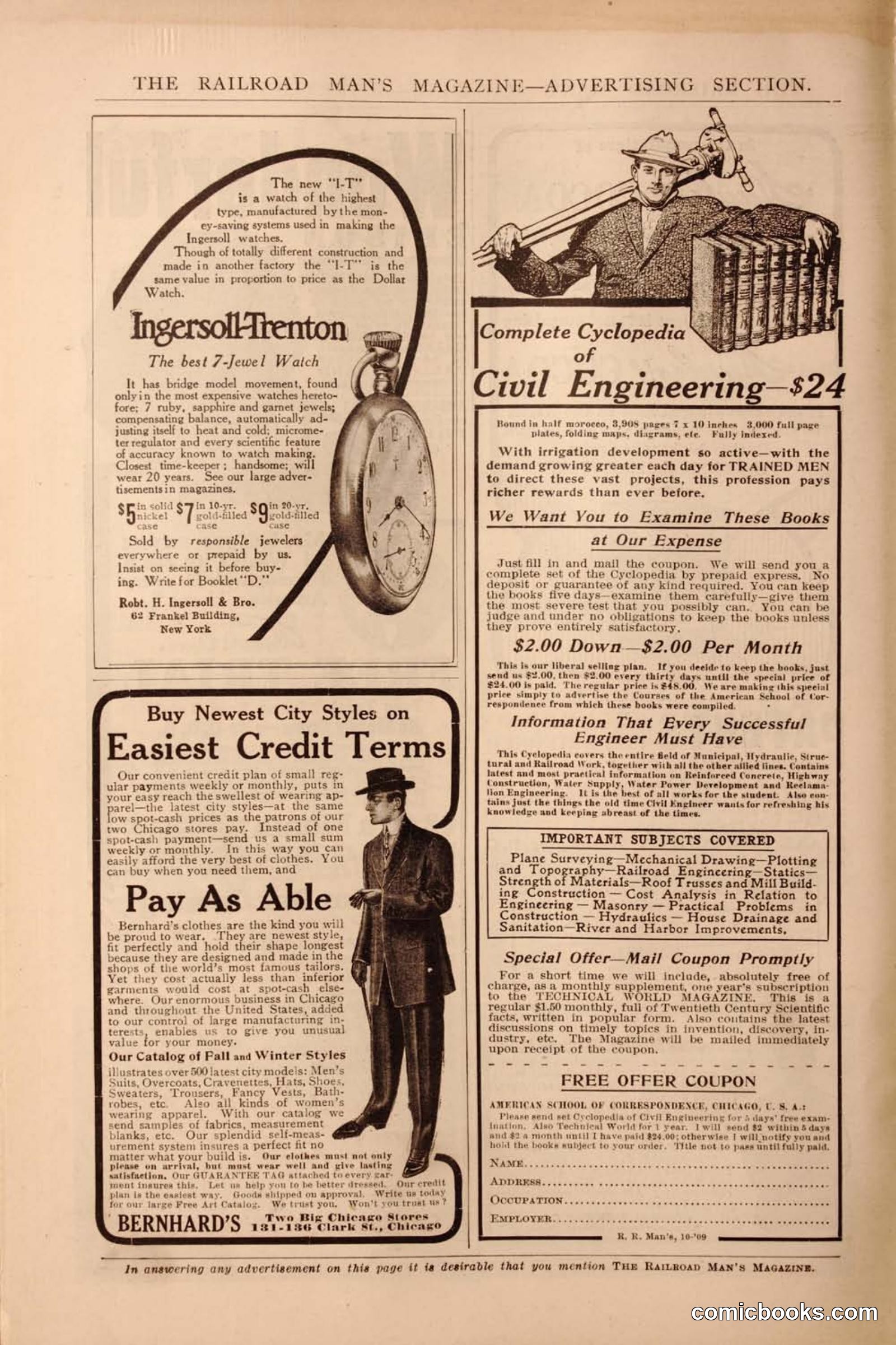 Railroad Mans Magazine, October 1909 — page 210 of 212