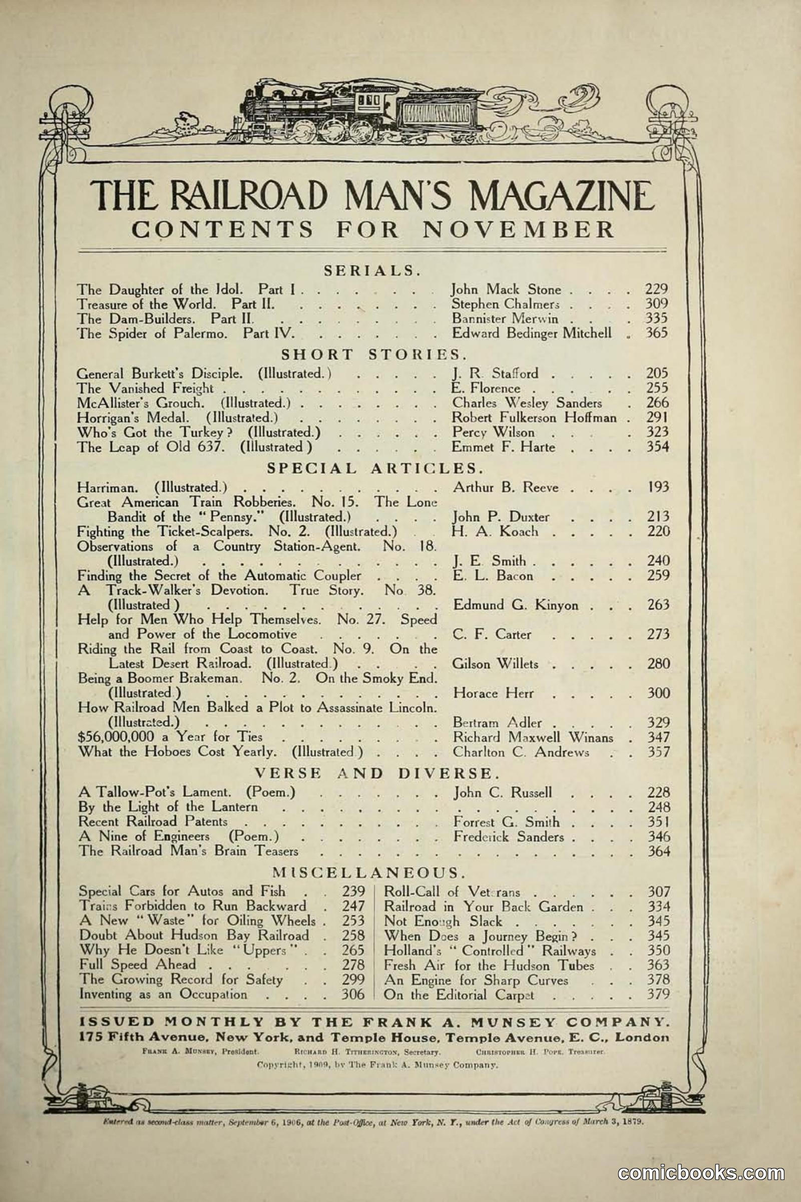 Railroad Mans Magazine, November 1909 — page 5 of 212