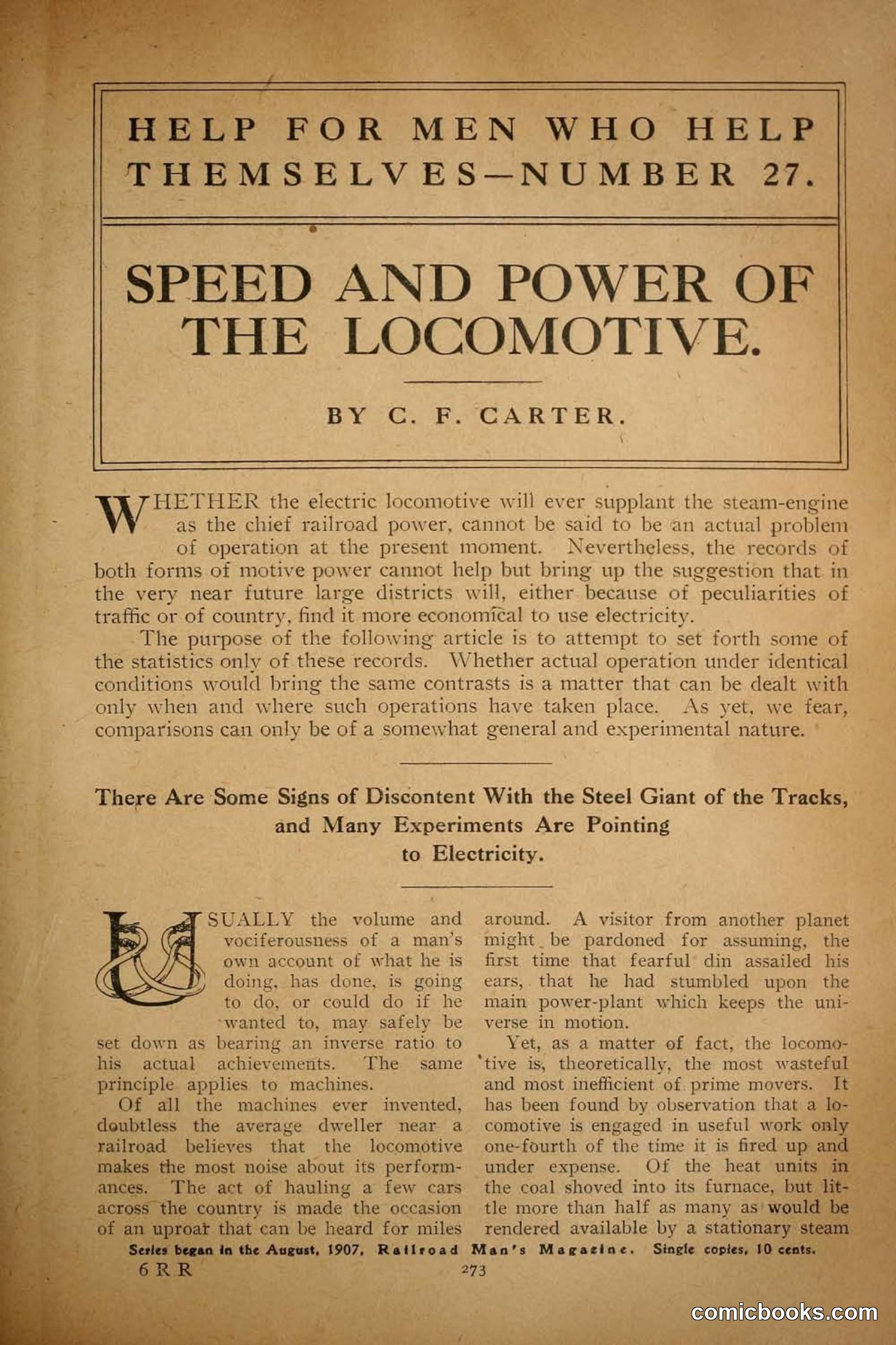 Railroad Mans Magazine, November 1909 — page 87 of 212