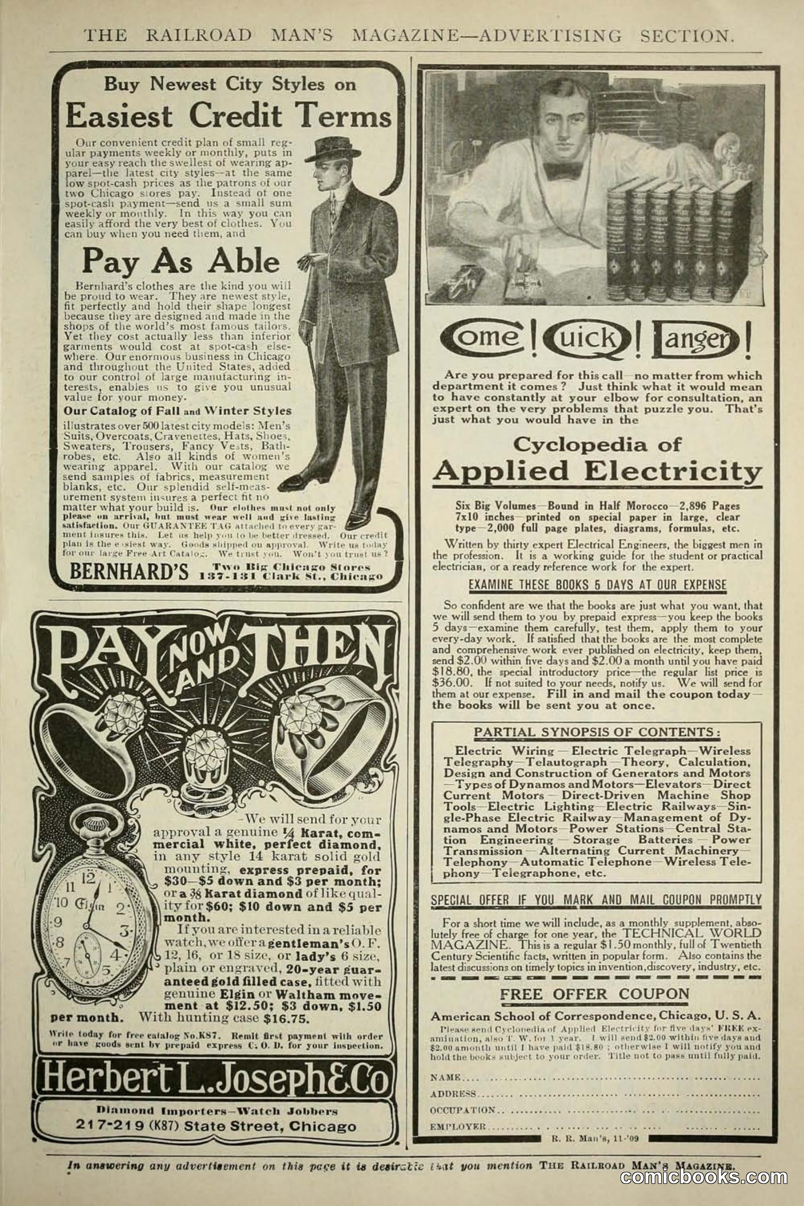 Railroad Mans Magazine, November 1909 — page 207 of 212