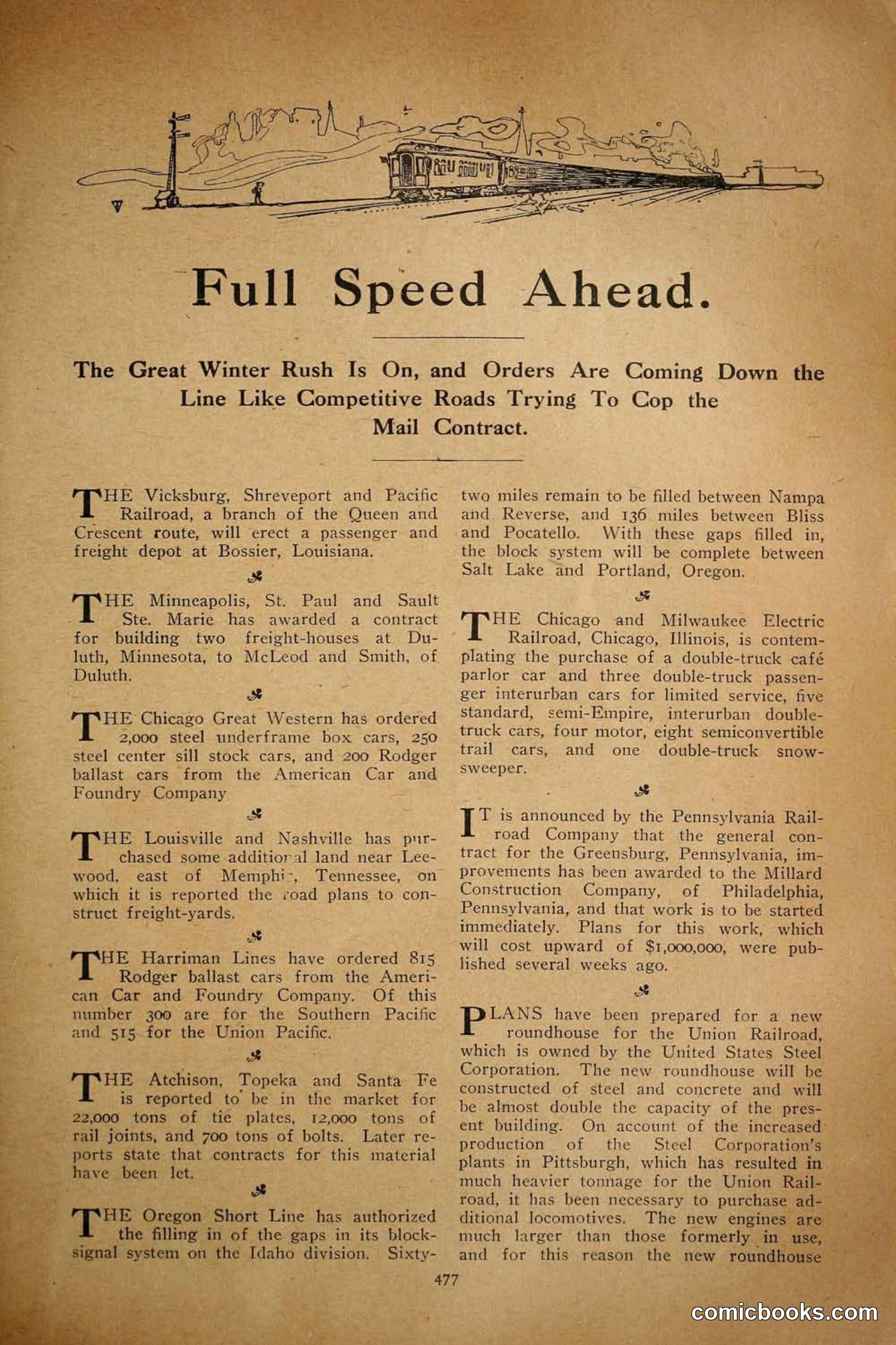 Railroad Mans Magazine, December 1909 — page 99 of 212
