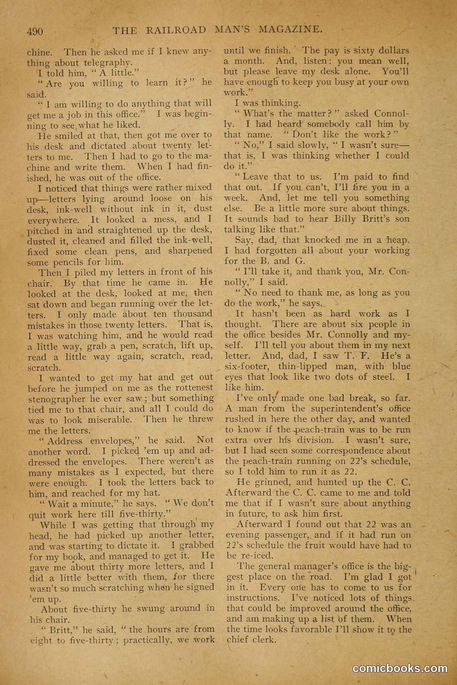 Railroad Mans Magazine, December 1909 — page 112 of 212