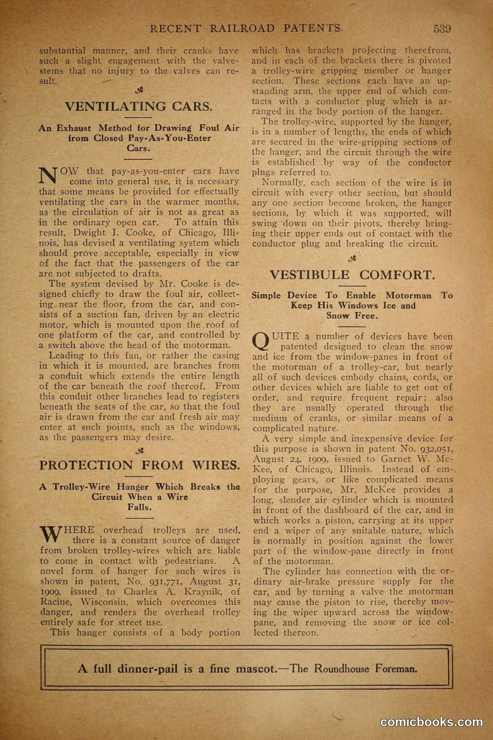 Railroad Mans Magazine, December 1909 — page 161 of 212