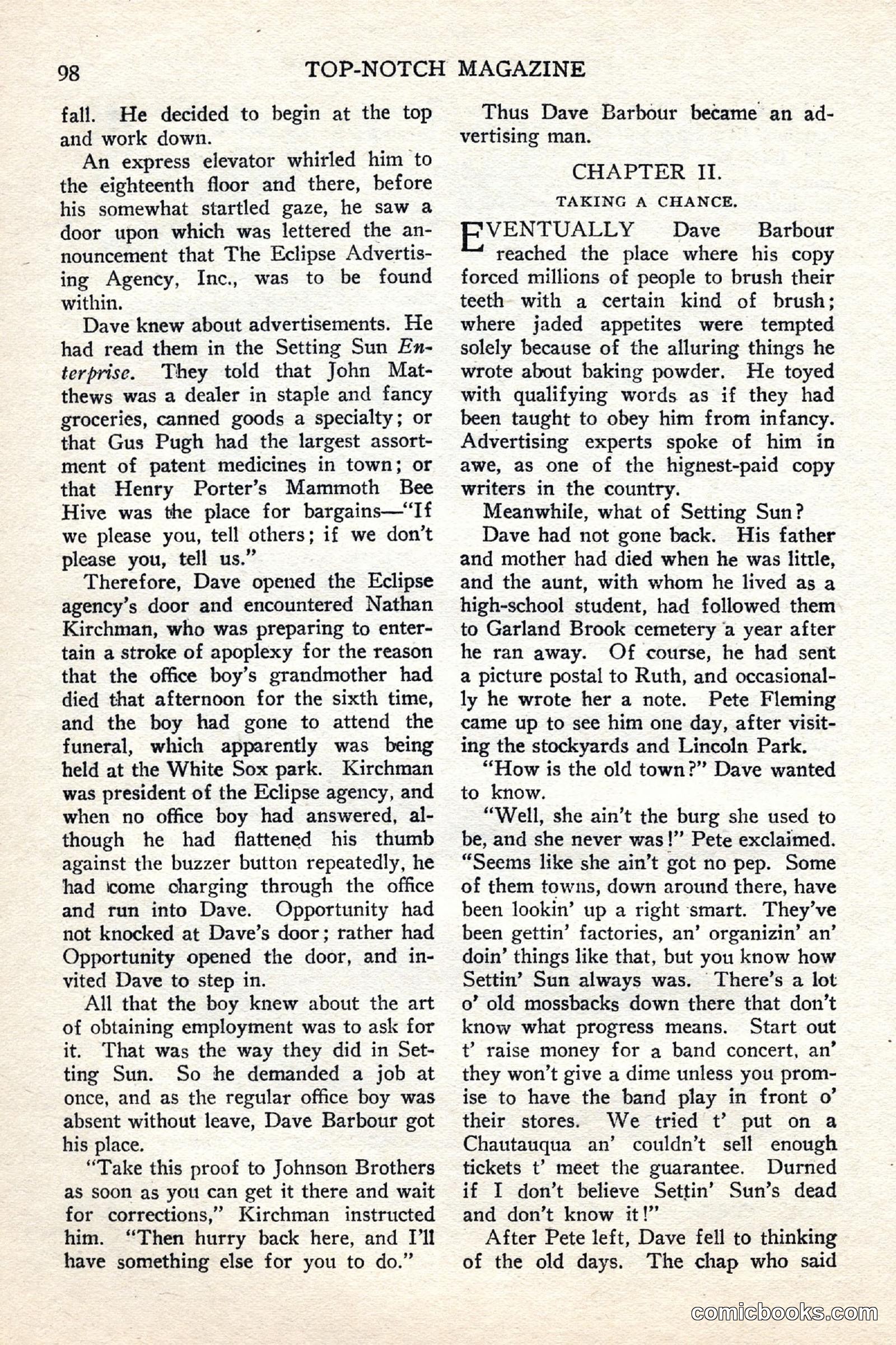 Top Notch Magazine, June 1, 1926 — page 118 of 174