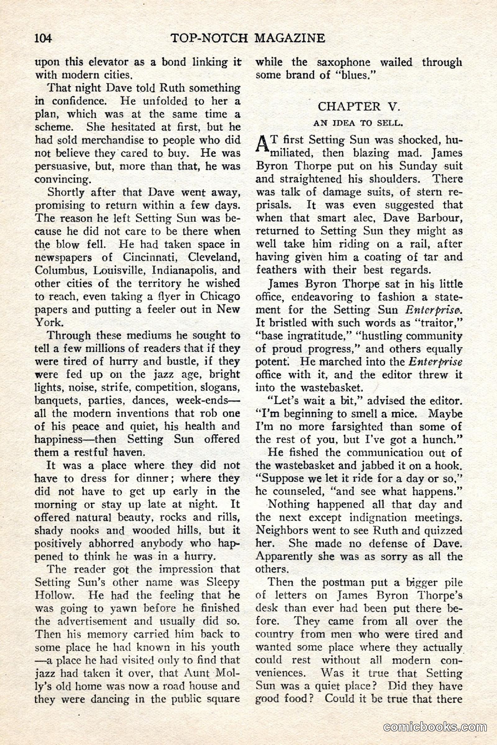 Top Notch Magazine, June 1, 1926 — page 124 of 174