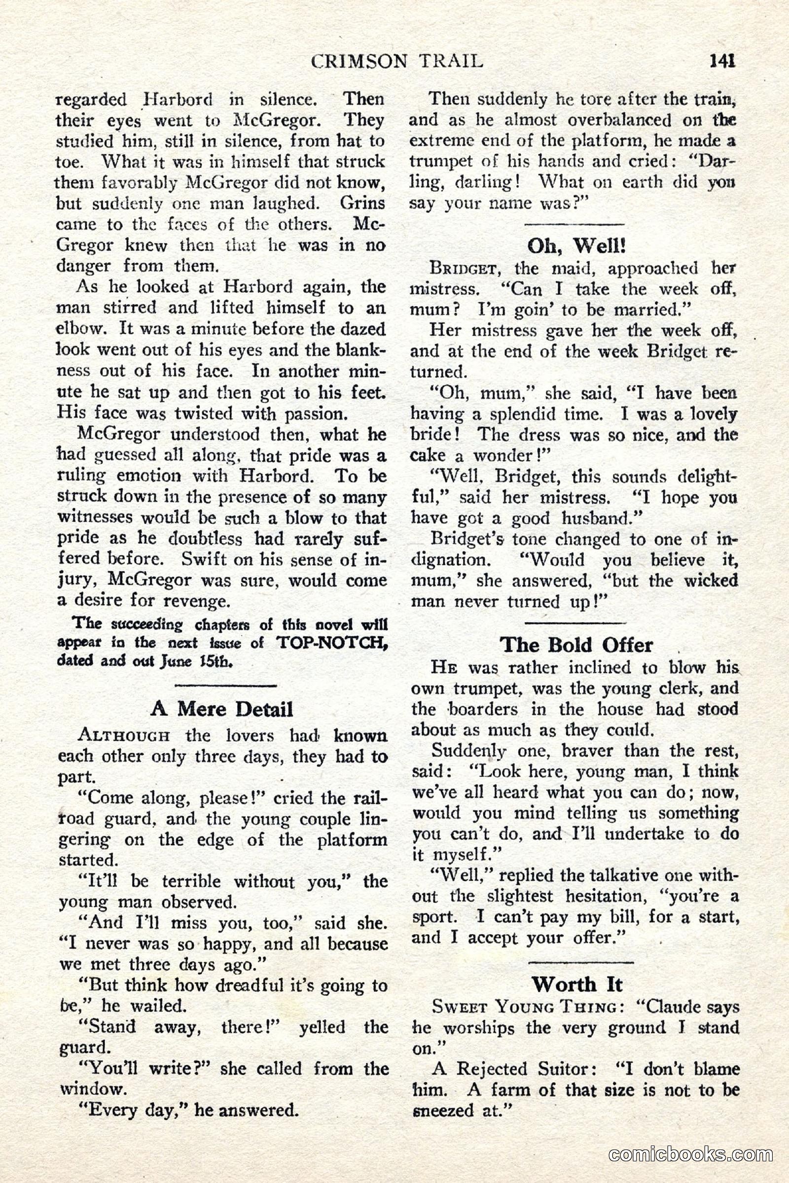 Top Notch Magazine, June 1, 1926 — page 161 of 174
