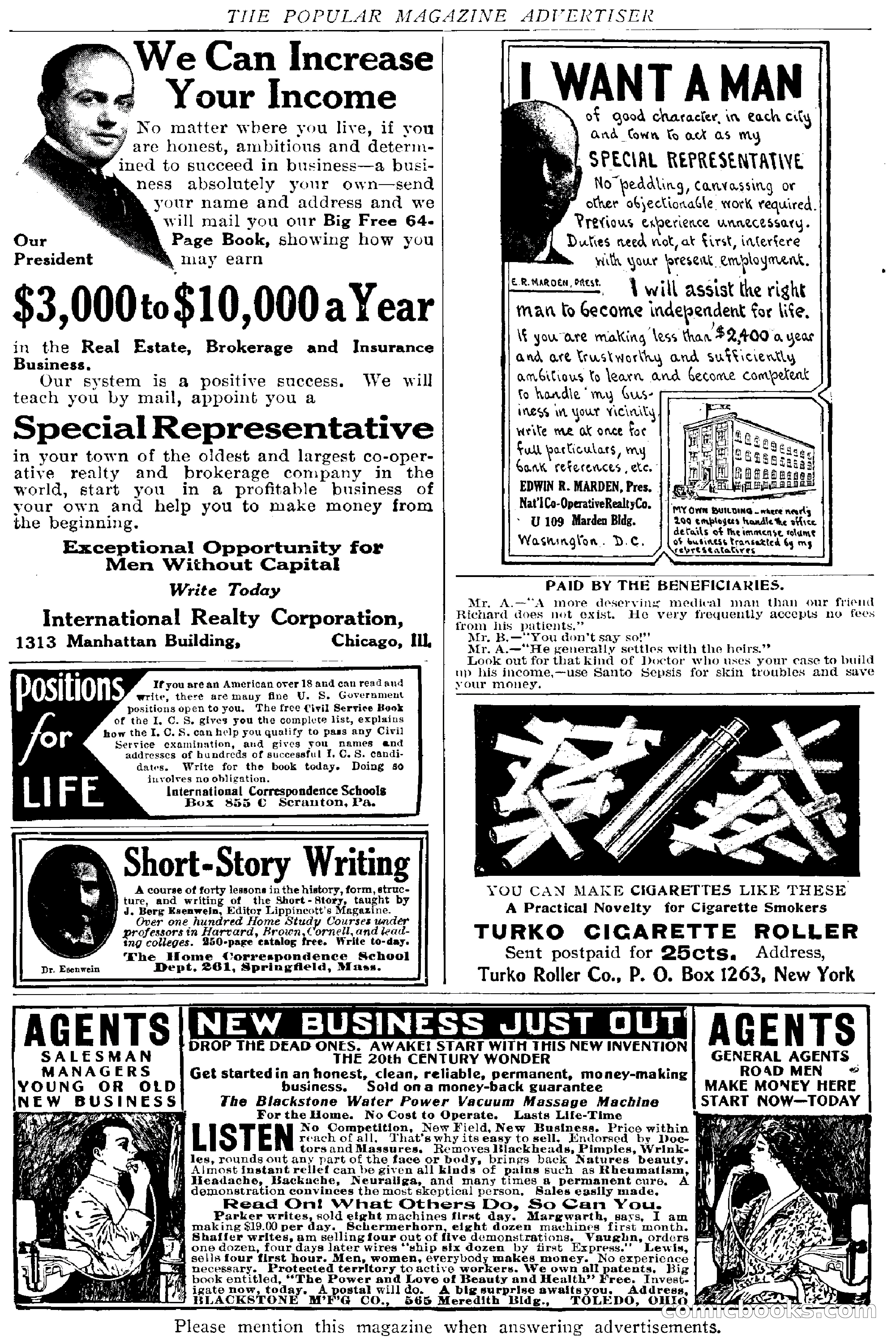 The Popular Magazine, December 1912 — page 4 of 240