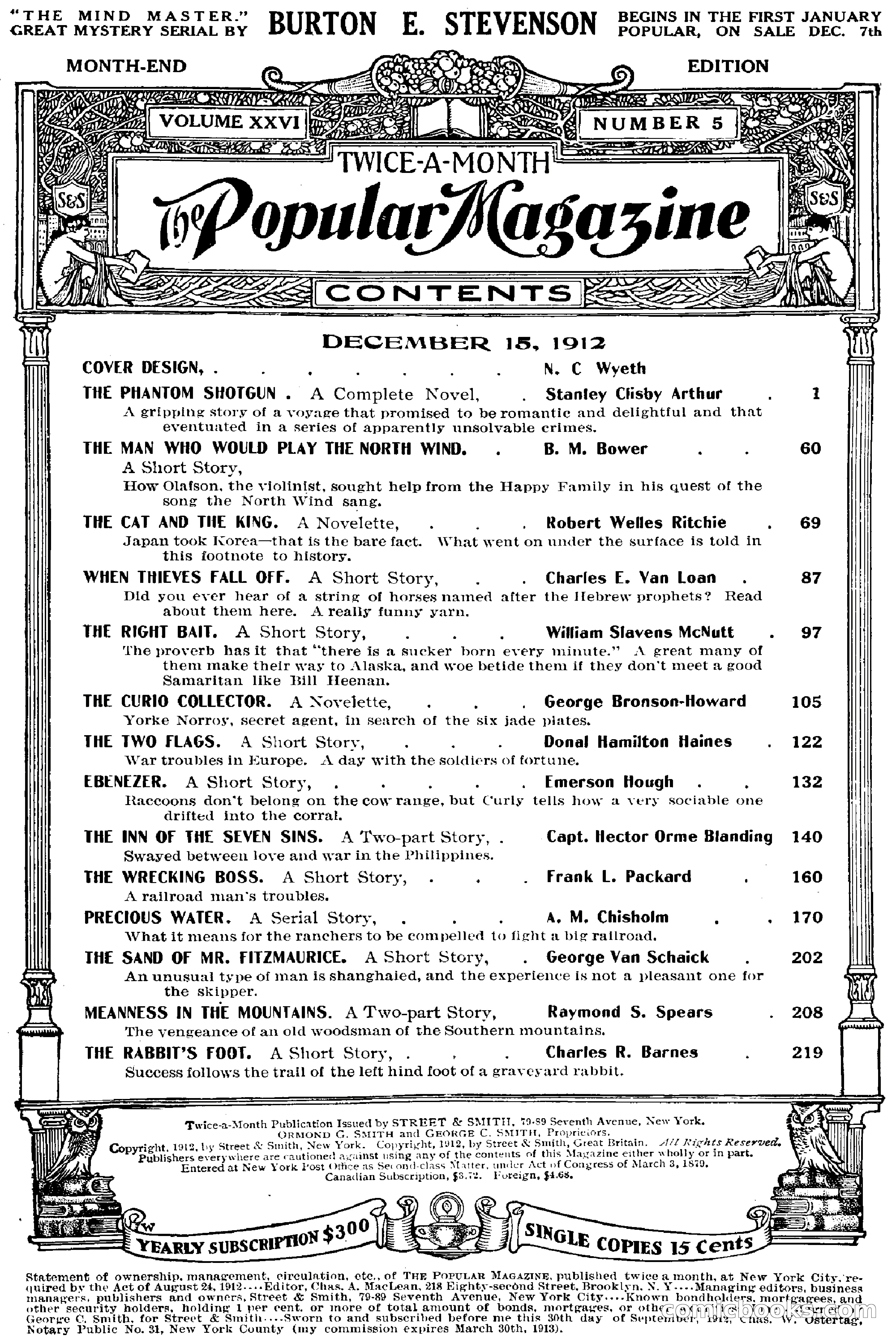 The Popular Magazine, December 1912 — page 5 of 240