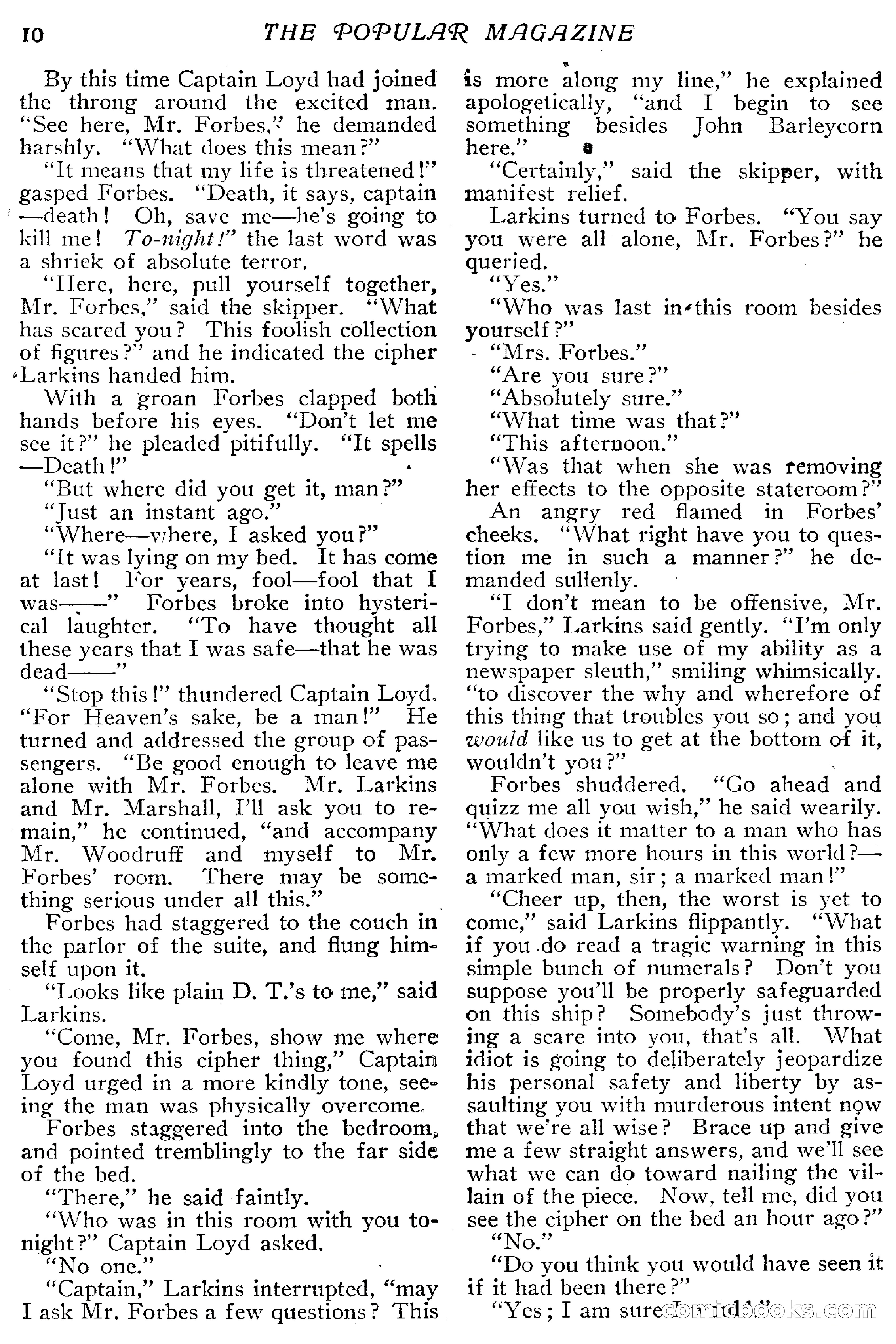 The Popular Magazine, December 1912 — page 16 of 240